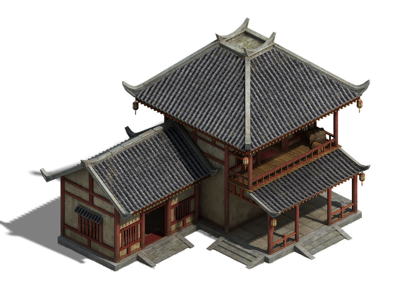 Wangcheng Escort - Building Small House 3D model_1
