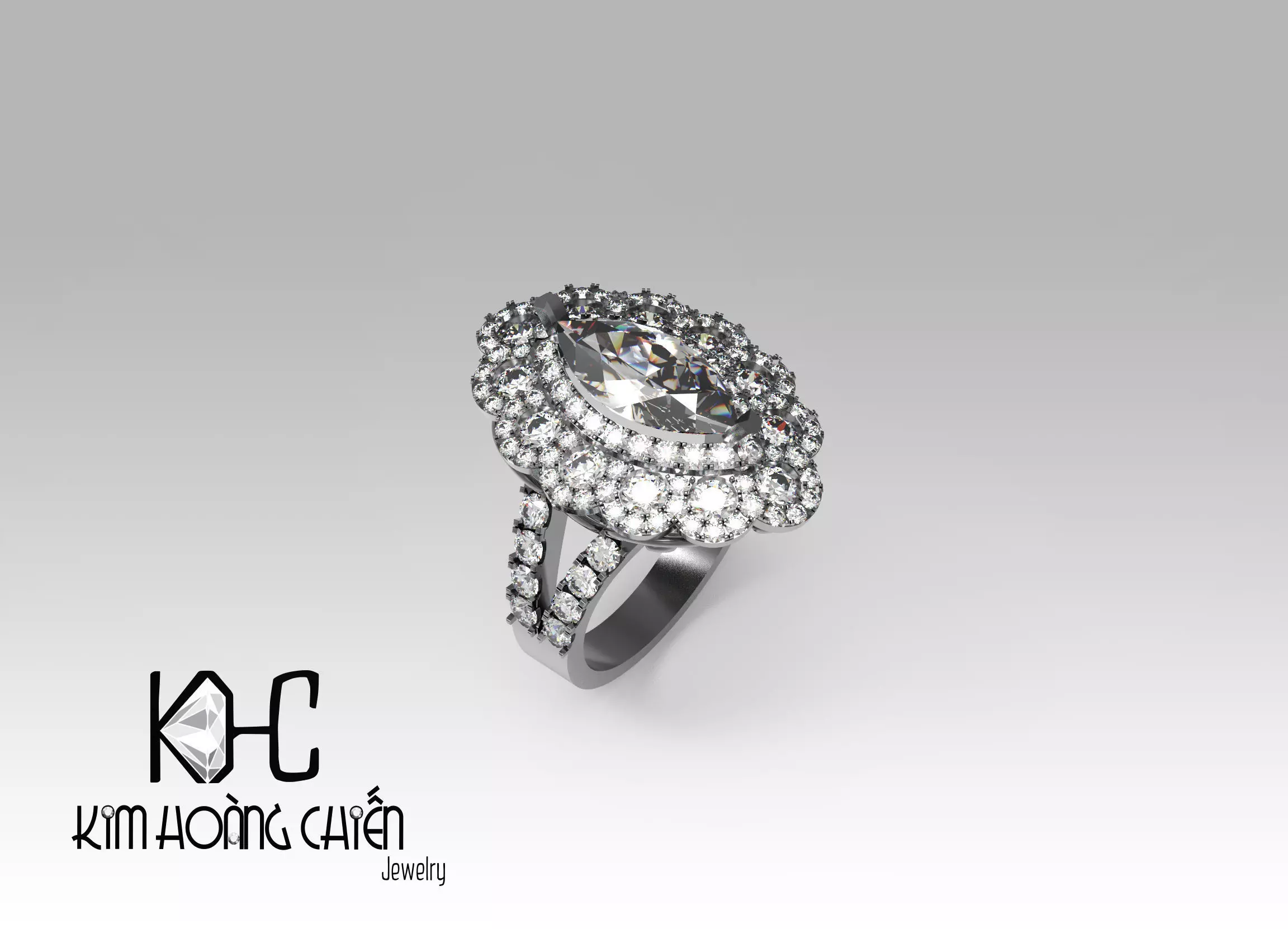 Rings-0402-3dm with diamond -1 Files 3D print model  3D print model_0