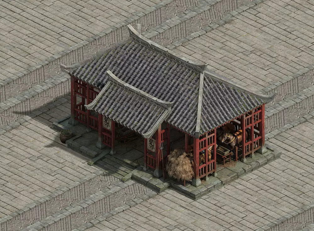 Wang Cheng Escort - stables 3D model_0