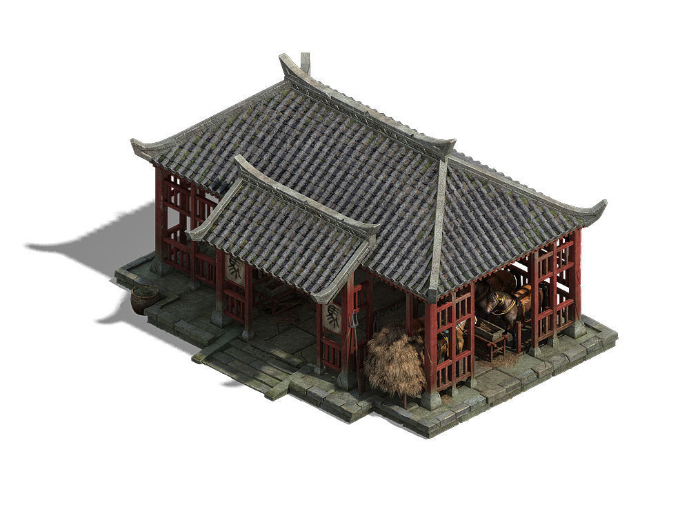 Wang Cheng Escort - stables 3D model_1