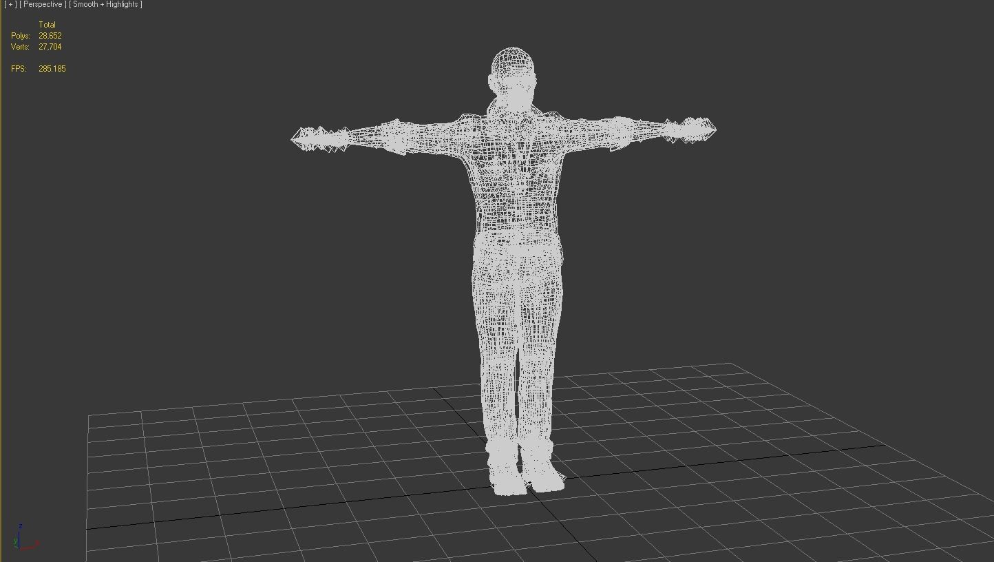 Character design for actor Bruce Willis 3D model_14