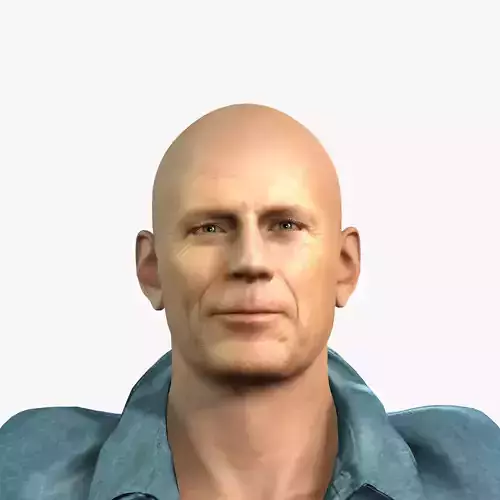 Character design for actor Bruce Willis