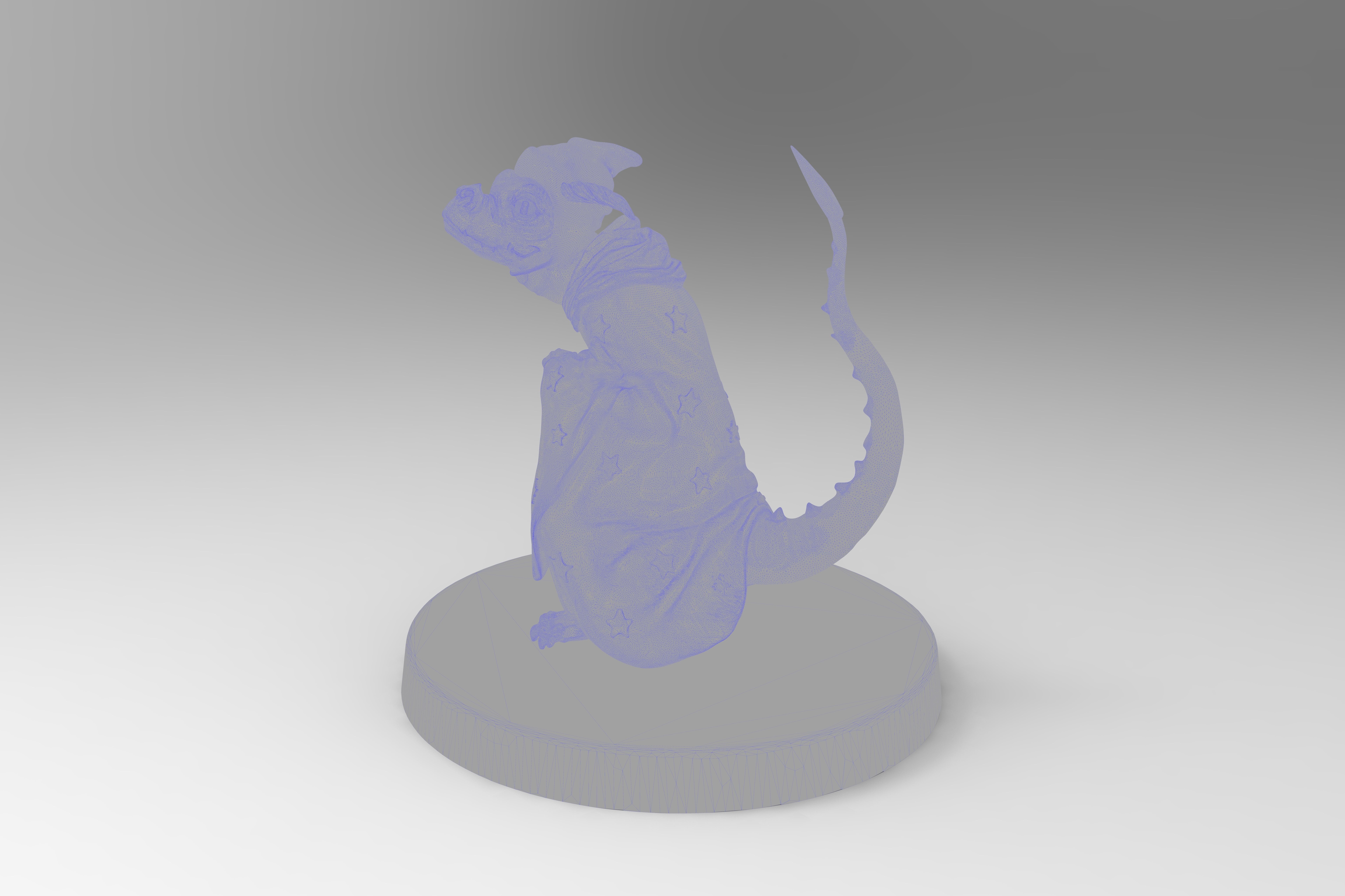 Daggertail the Lizard Wizard 3D print model_11