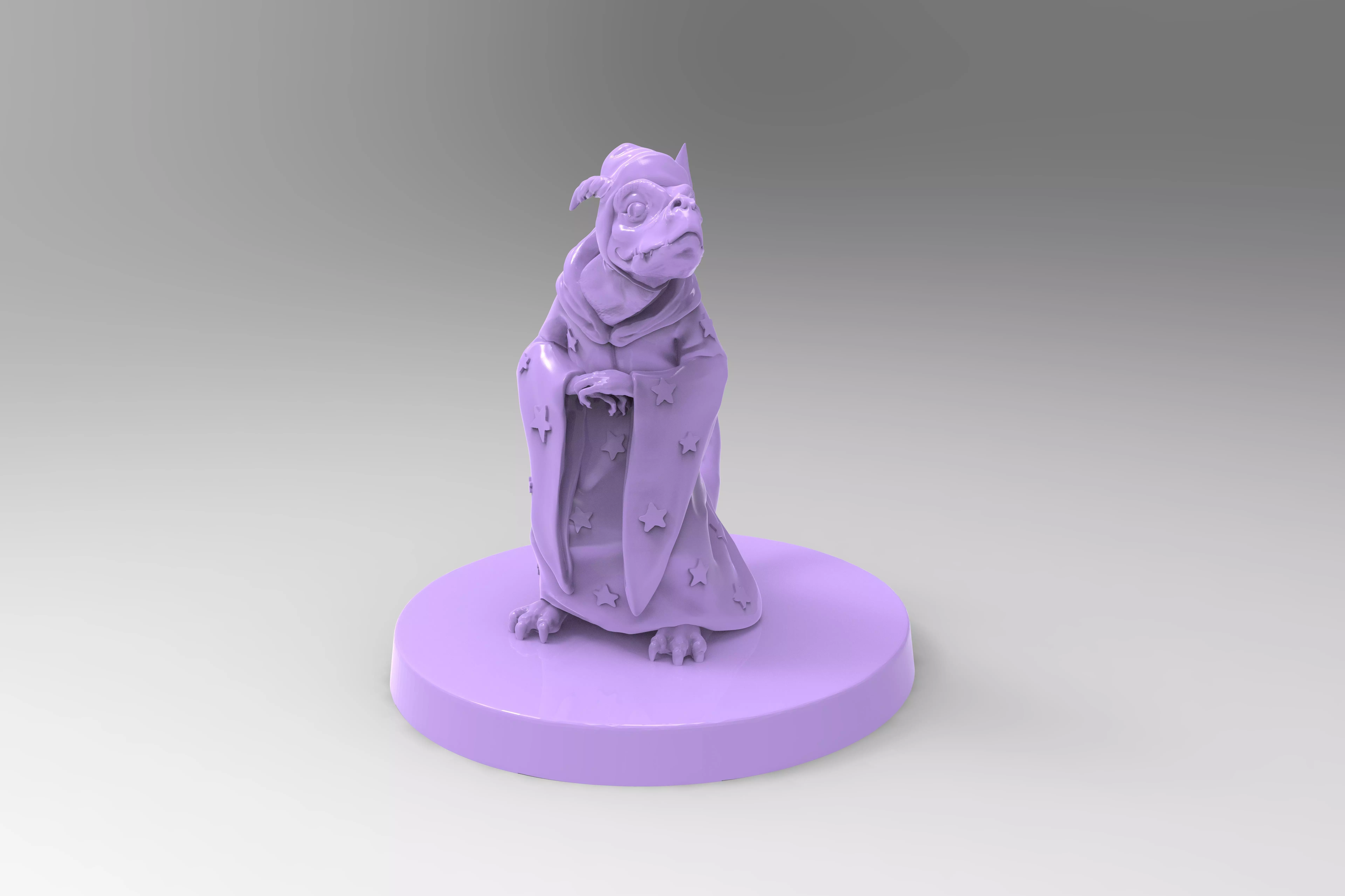 Daggertail the Lizard Wizard 3D print model_0