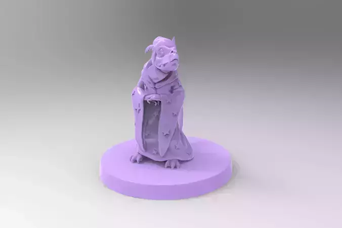 Daggertail the Lizard Wizard 3D print model