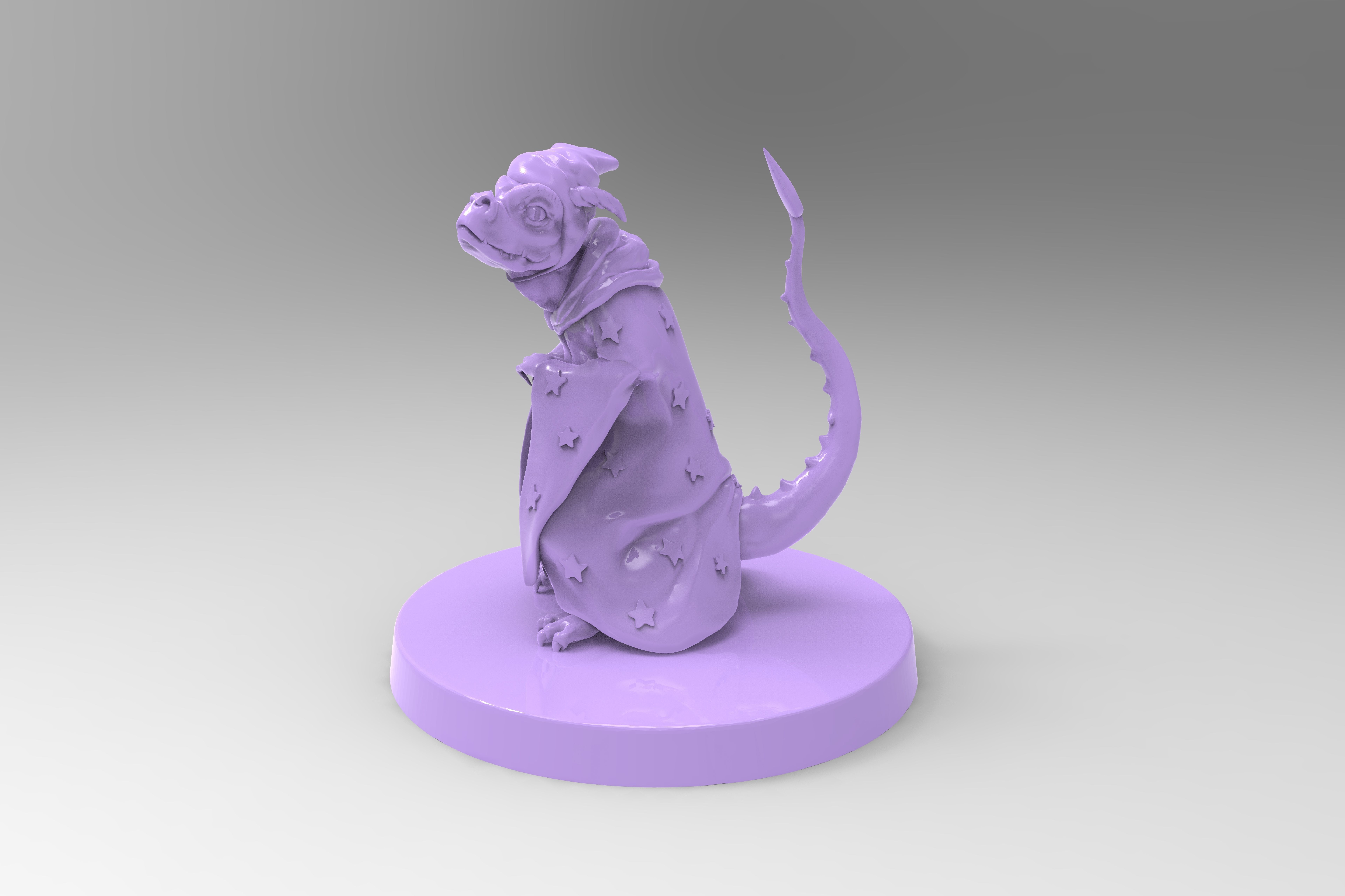 Daggertail the Lizard Wizard 3D print model_5