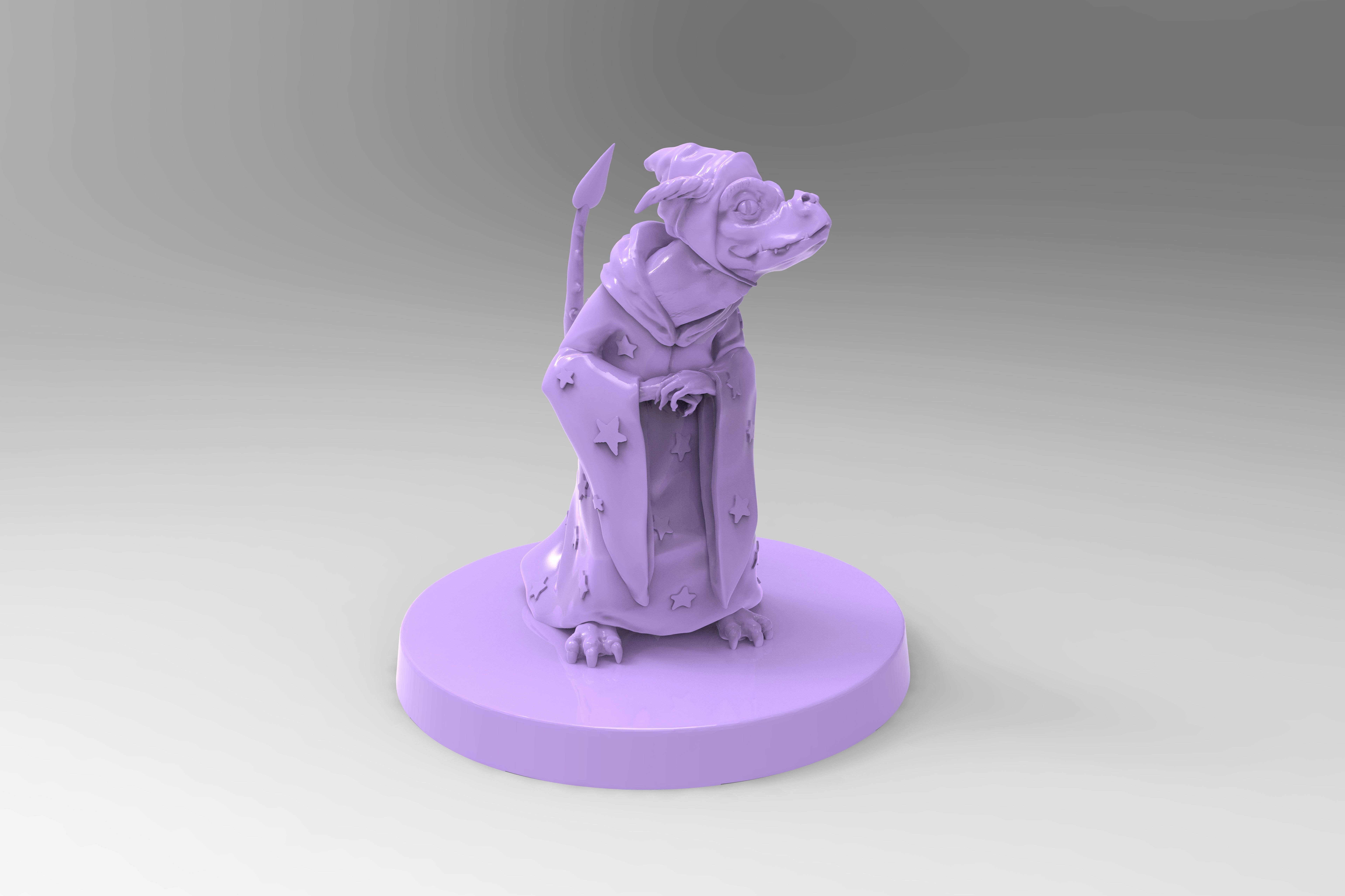 Daggertail the Lizard Wizard 3D print model_1