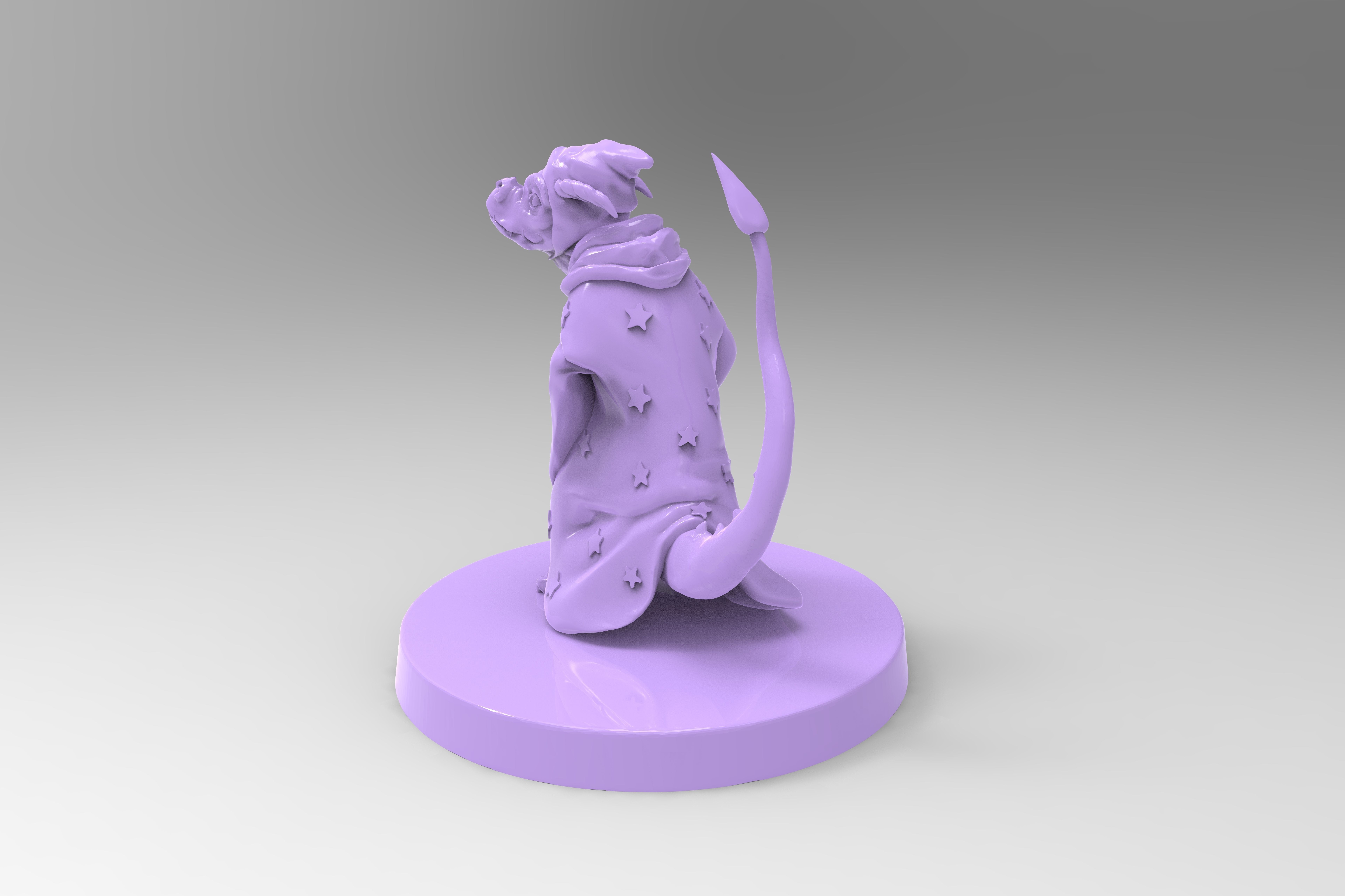Daggertail the Lizard Wizard 3D print model_4