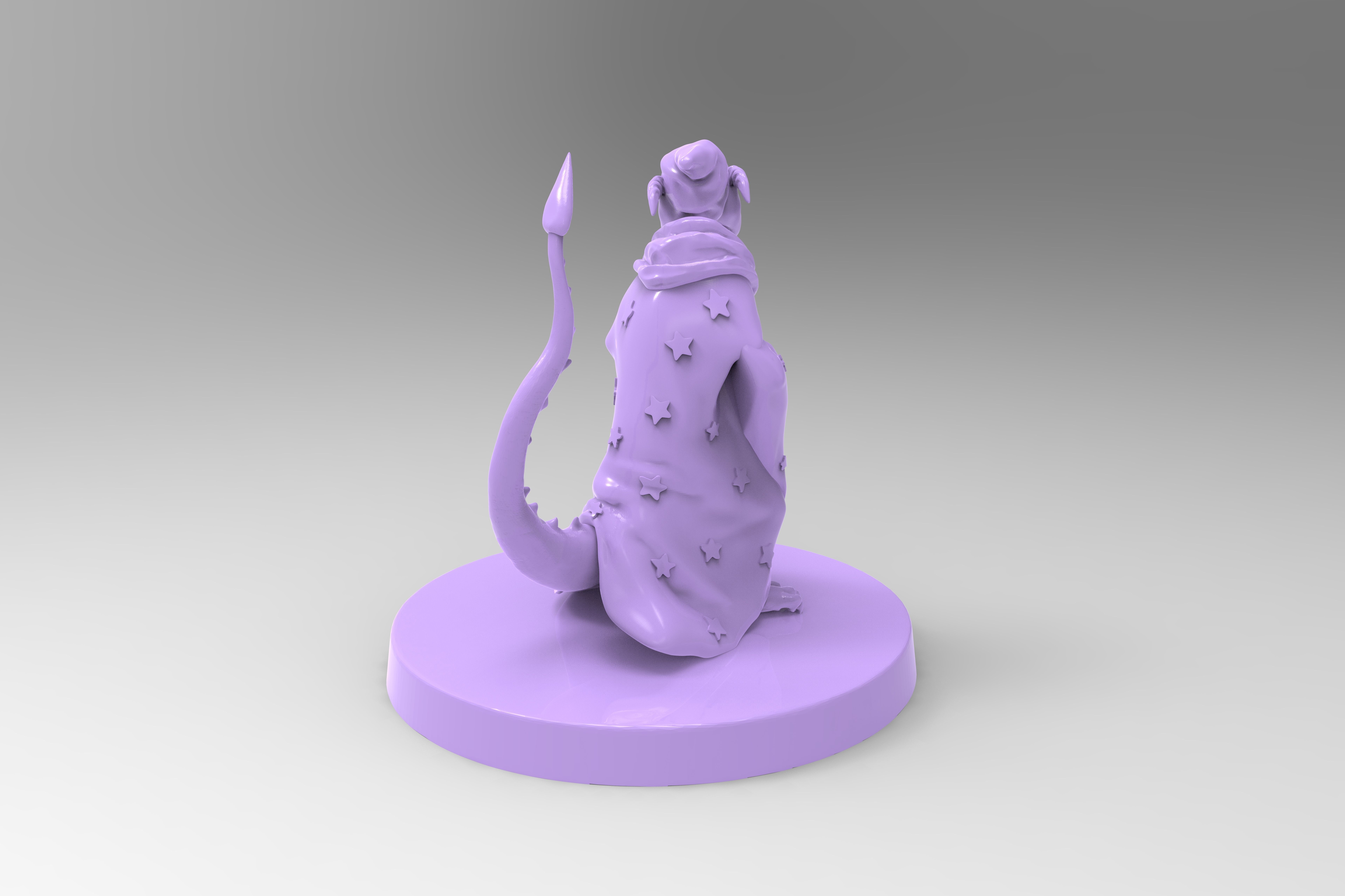 Daggertail the Lizard Wizard 3D print model_3