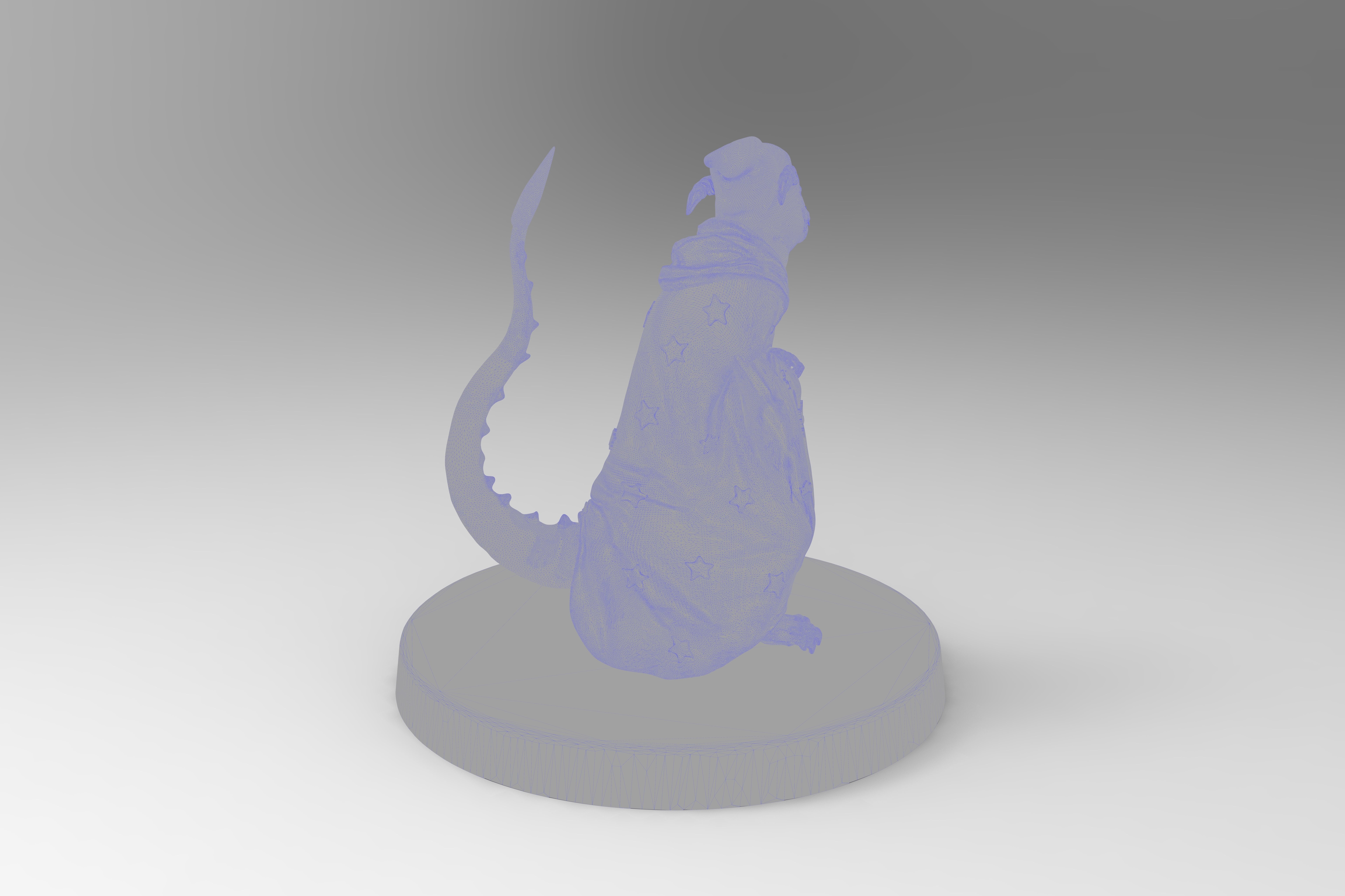 Daggertail the Lizard Wizard 3D print model_9