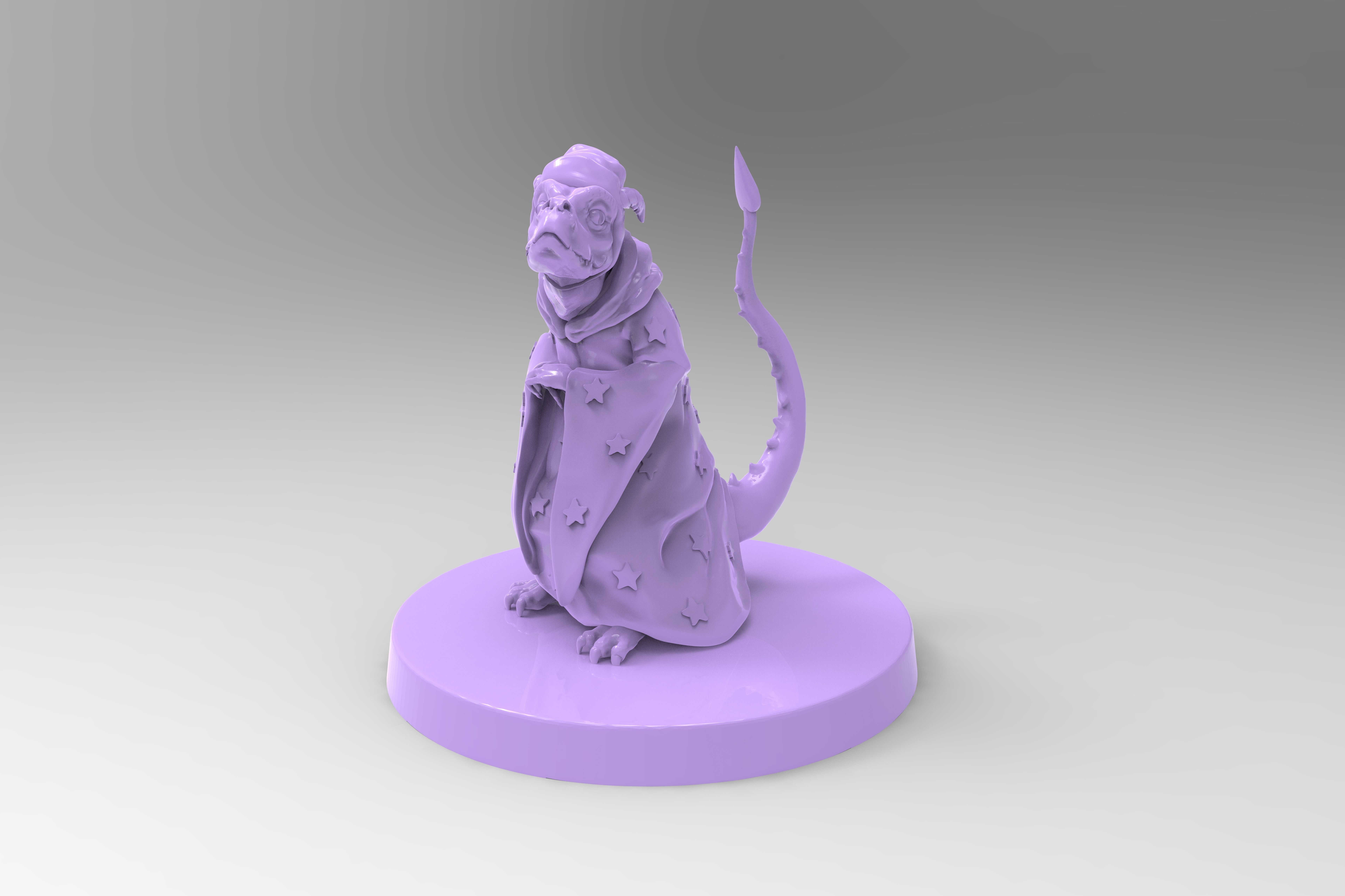 Daggertail the Lizard Wizard 3D print model_6
