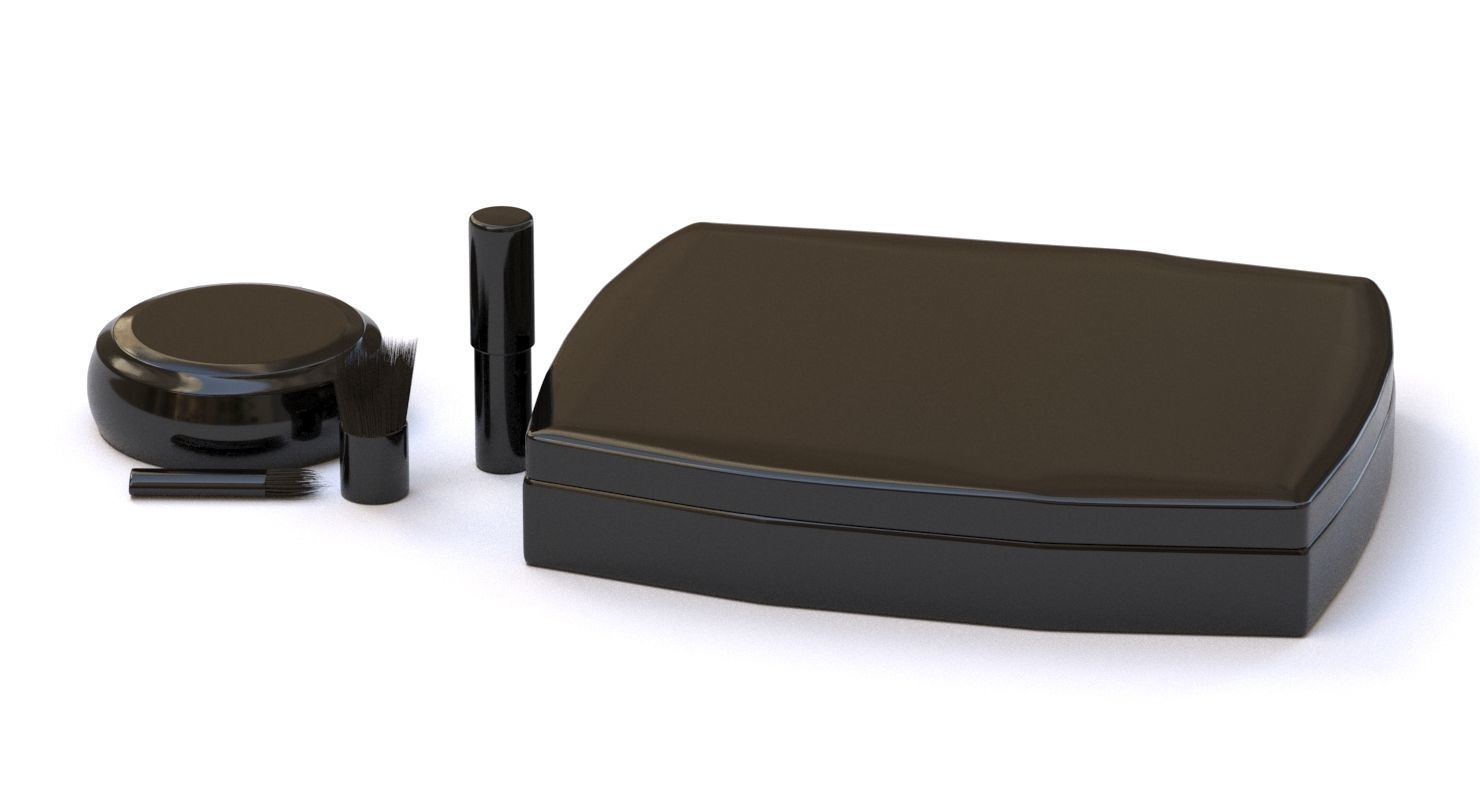 Makeup Set kit Low-poly 3D model_2