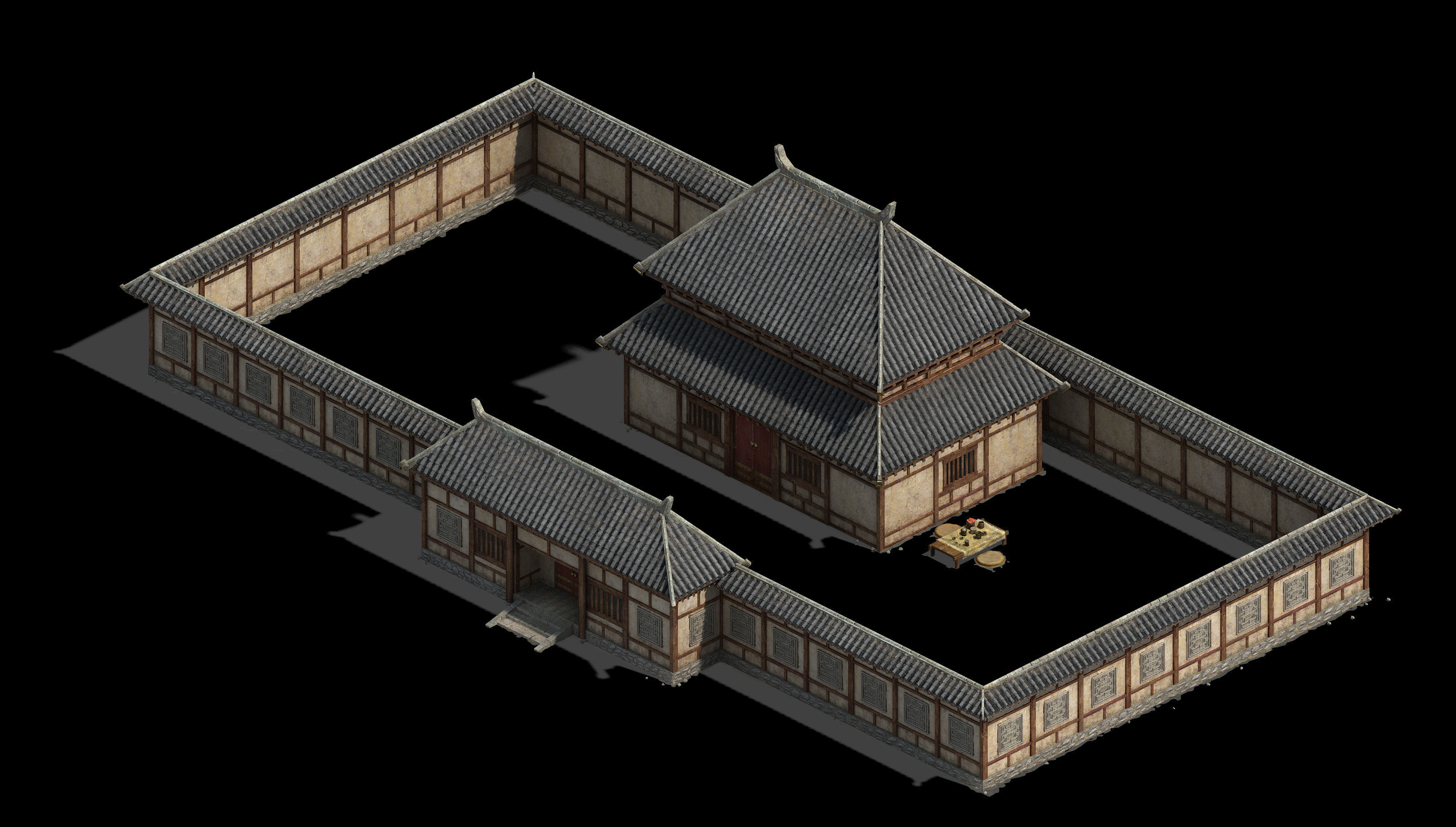 Wangcheng - senior residence 3D model_3