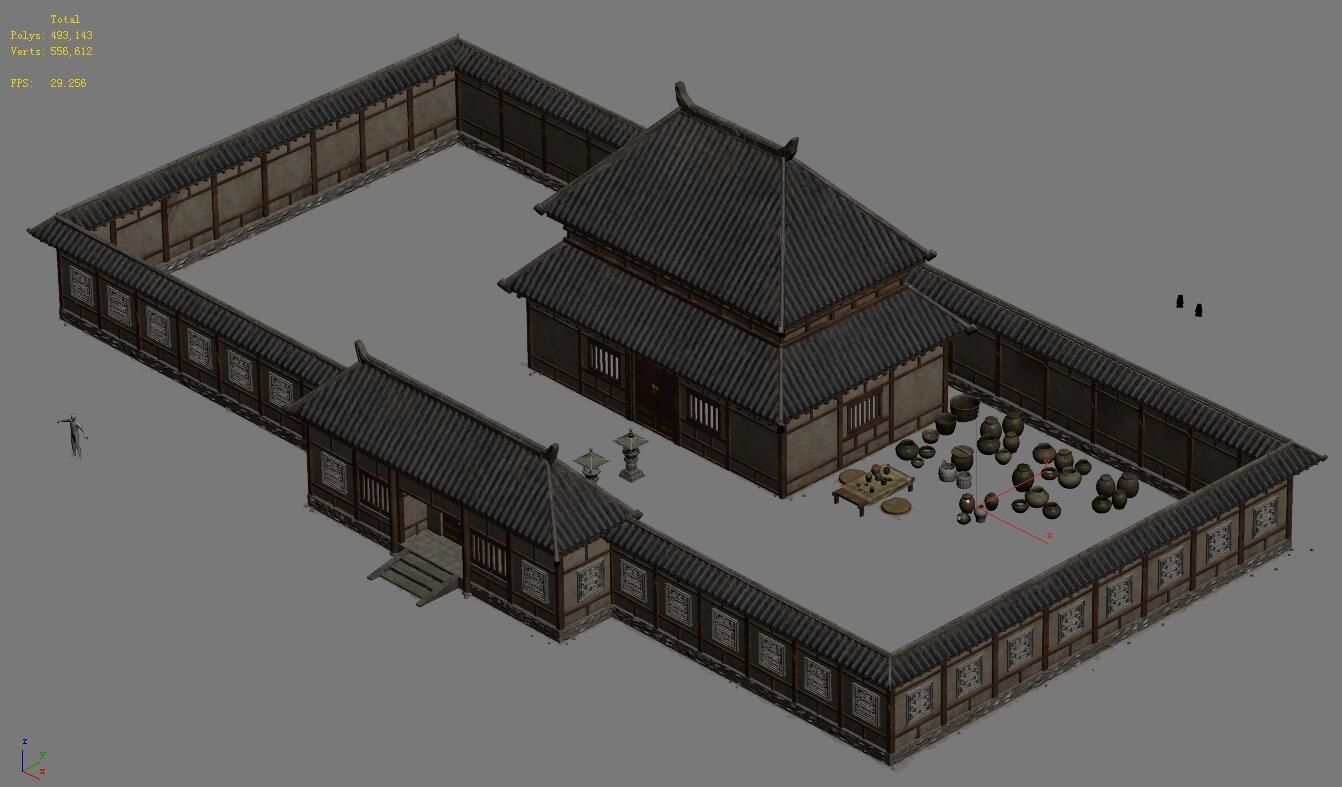 Wangcheng - senior residence 3D model_4