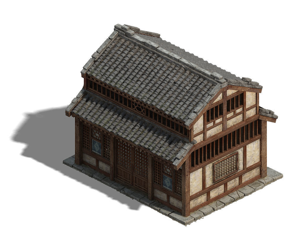 Wangcheng - ordinary houses 02 3D model_2