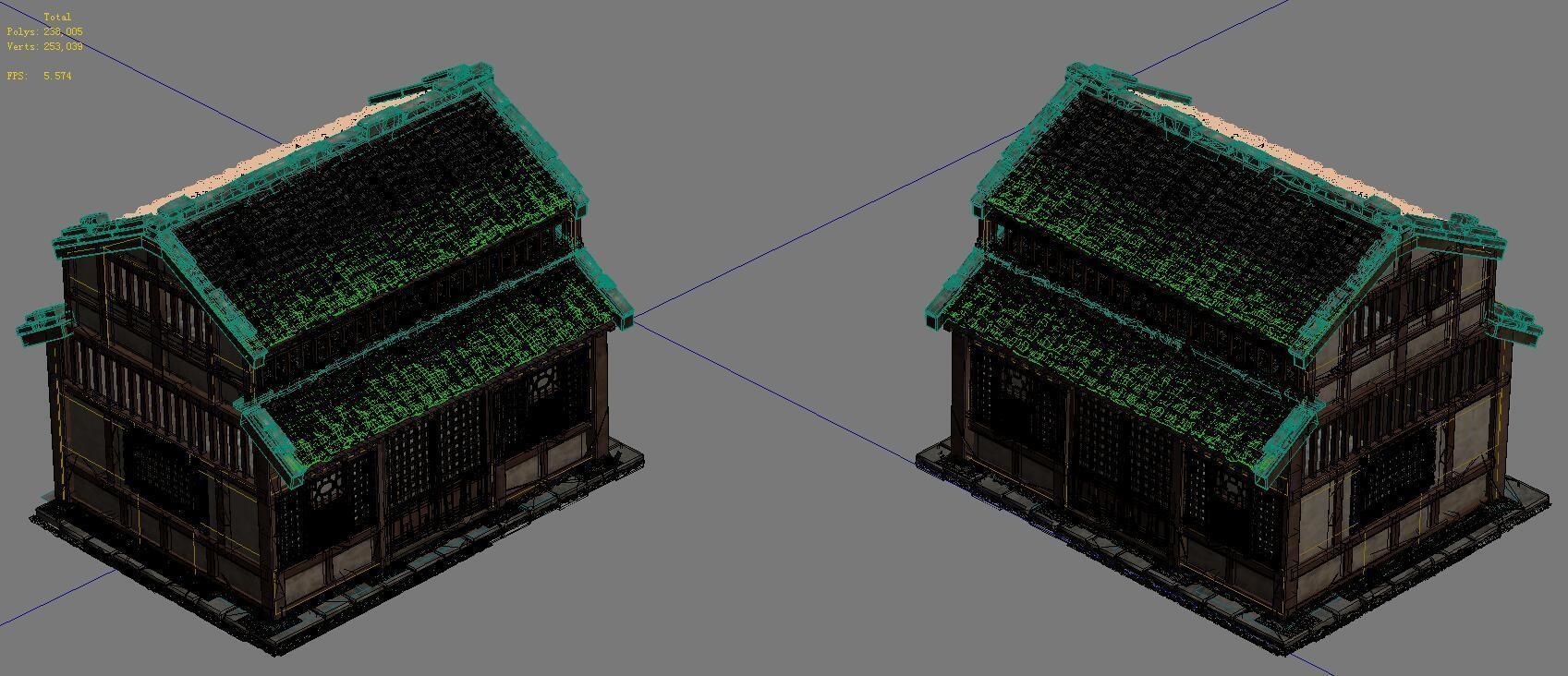 Wangcheng - ordinary houses 02 3D model_7