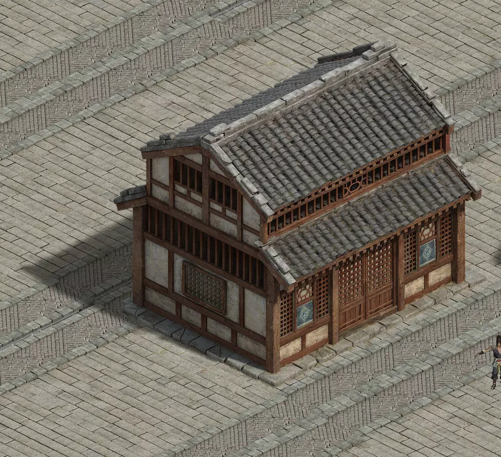 Wangcheng - ordinary houses 02 3D model_0