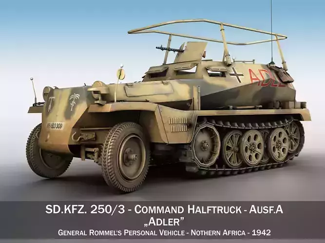 SD KFZ 250 3 - Adler - Halftrack command variant