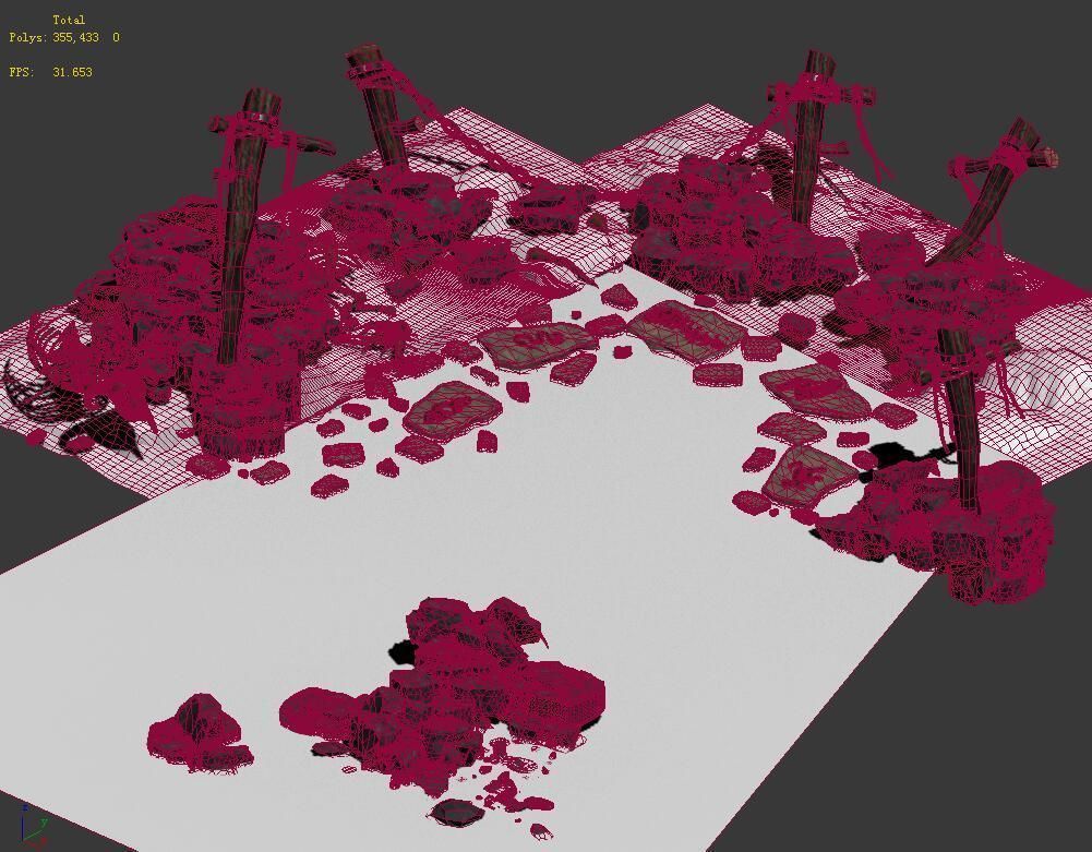 Western Hills - Stone Altar 01 3D model_2