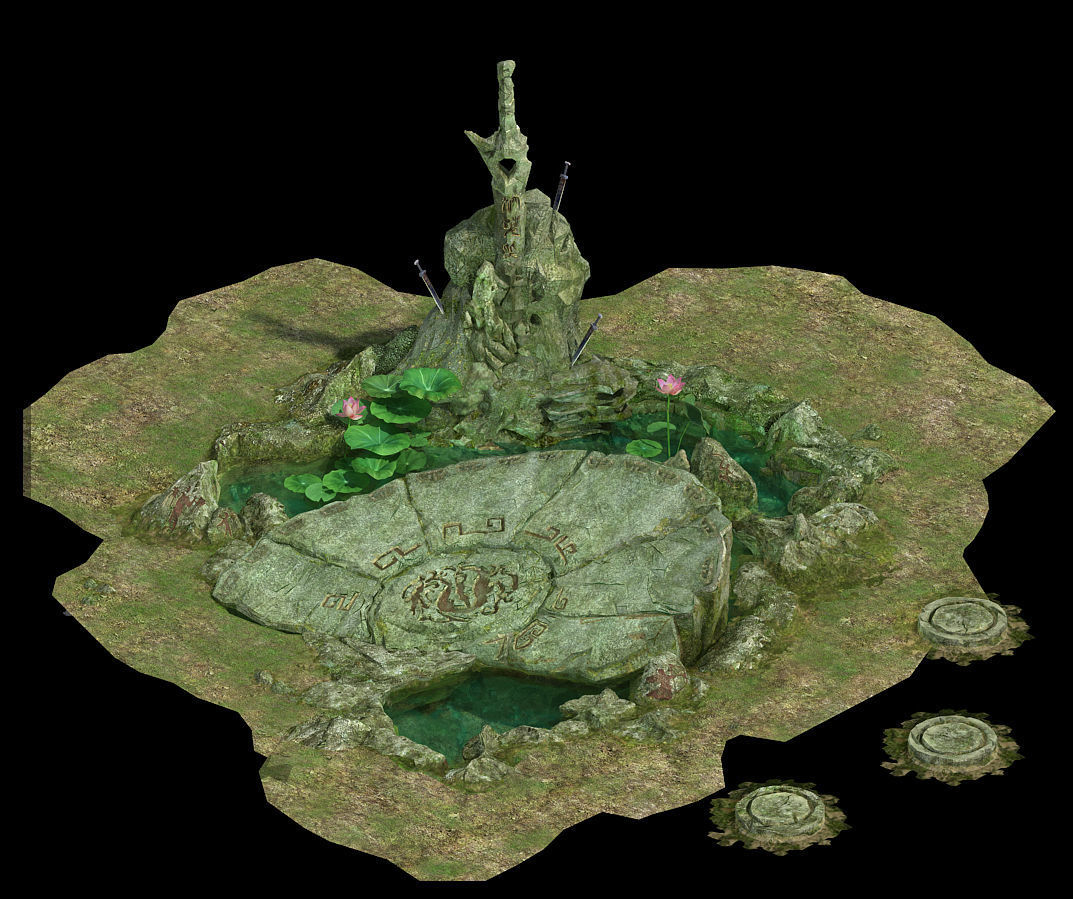 Country tribe - center decoration point 3D model_3