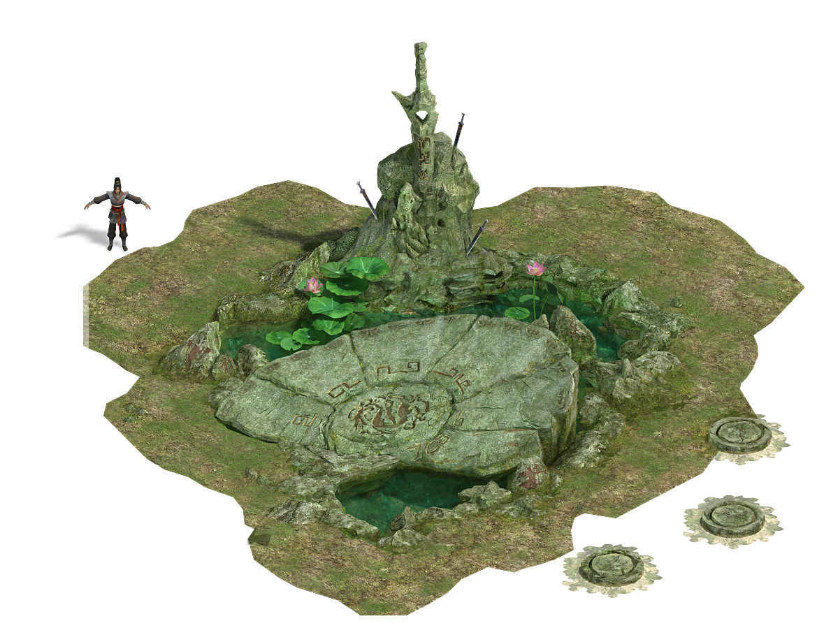 Country tribe - center decoration point 3D model_1