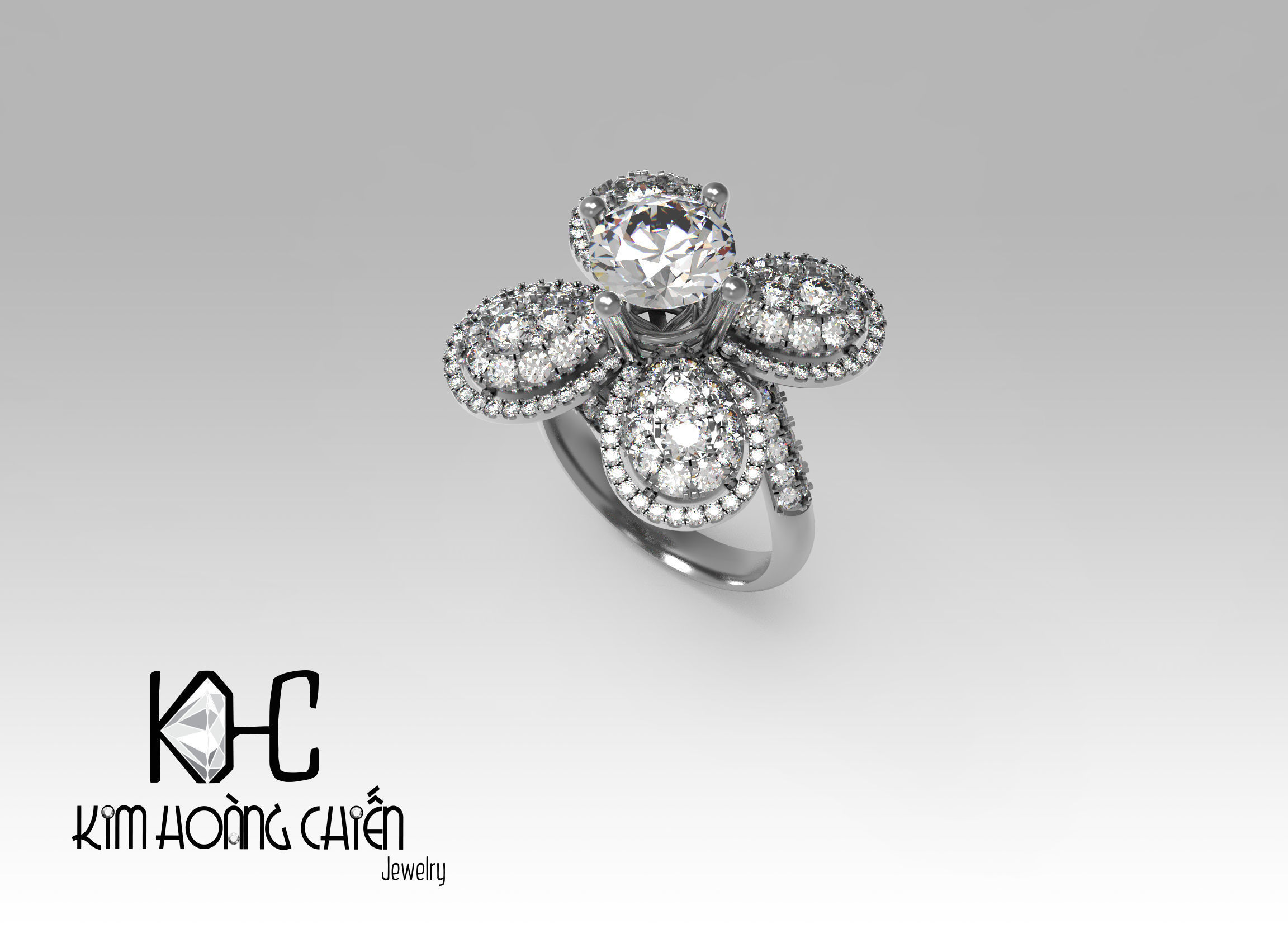 Rings-N783 -3dm with diamond -1 Files 3D print model  3D print model_6