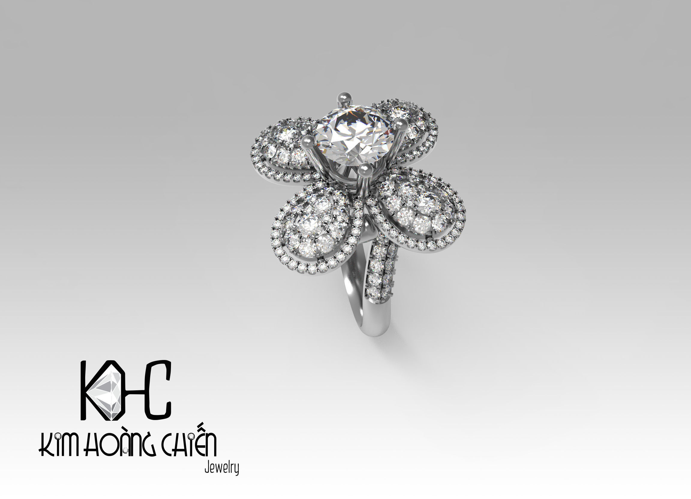 Rings-N783 -3dm with diamond -1 Files 3D print model  3D print model_7