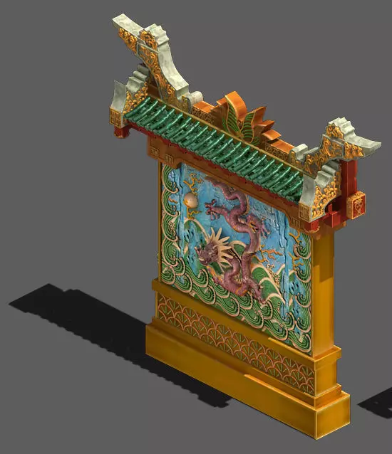 Novice - dragon wall 3D model_0