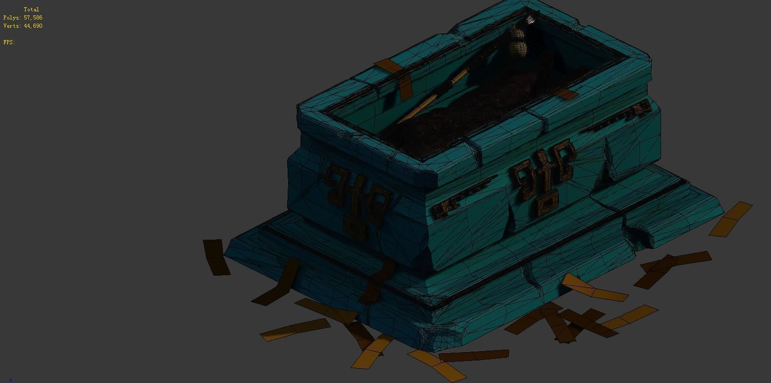 Game Model - Monk Corpse Vampire 3D model_2