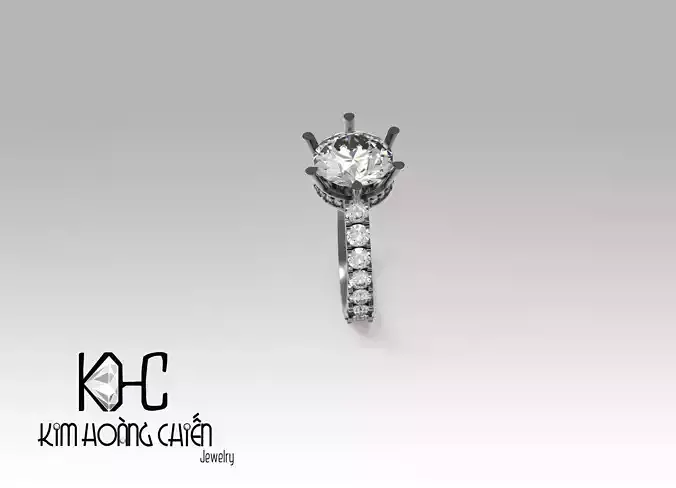 Rings-NN792-3dm with diamond -1 Files 3D print model  3D print model