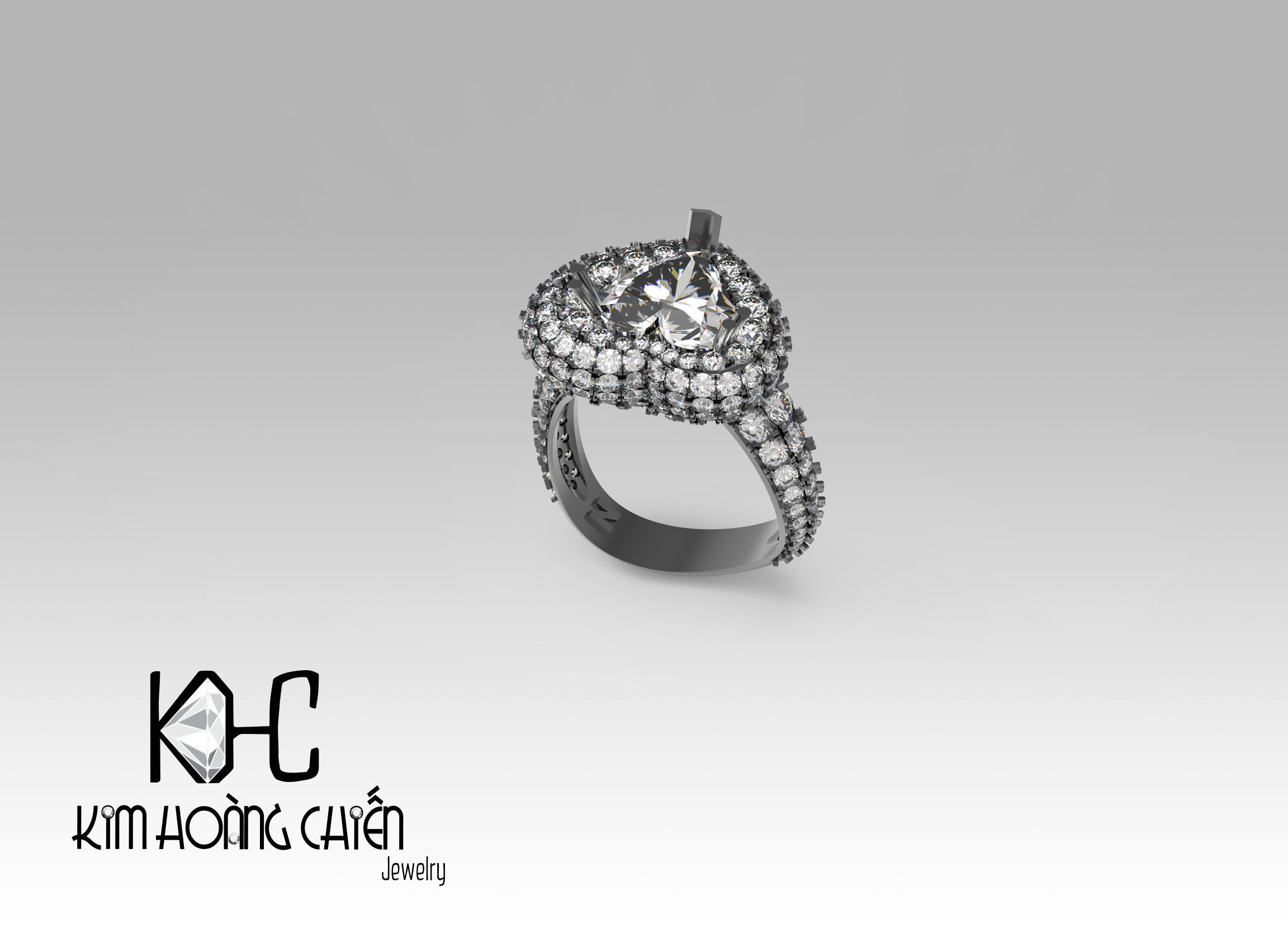 Rings-NN852-3dm with diamond -1 Files 3D print model  3D print model_6