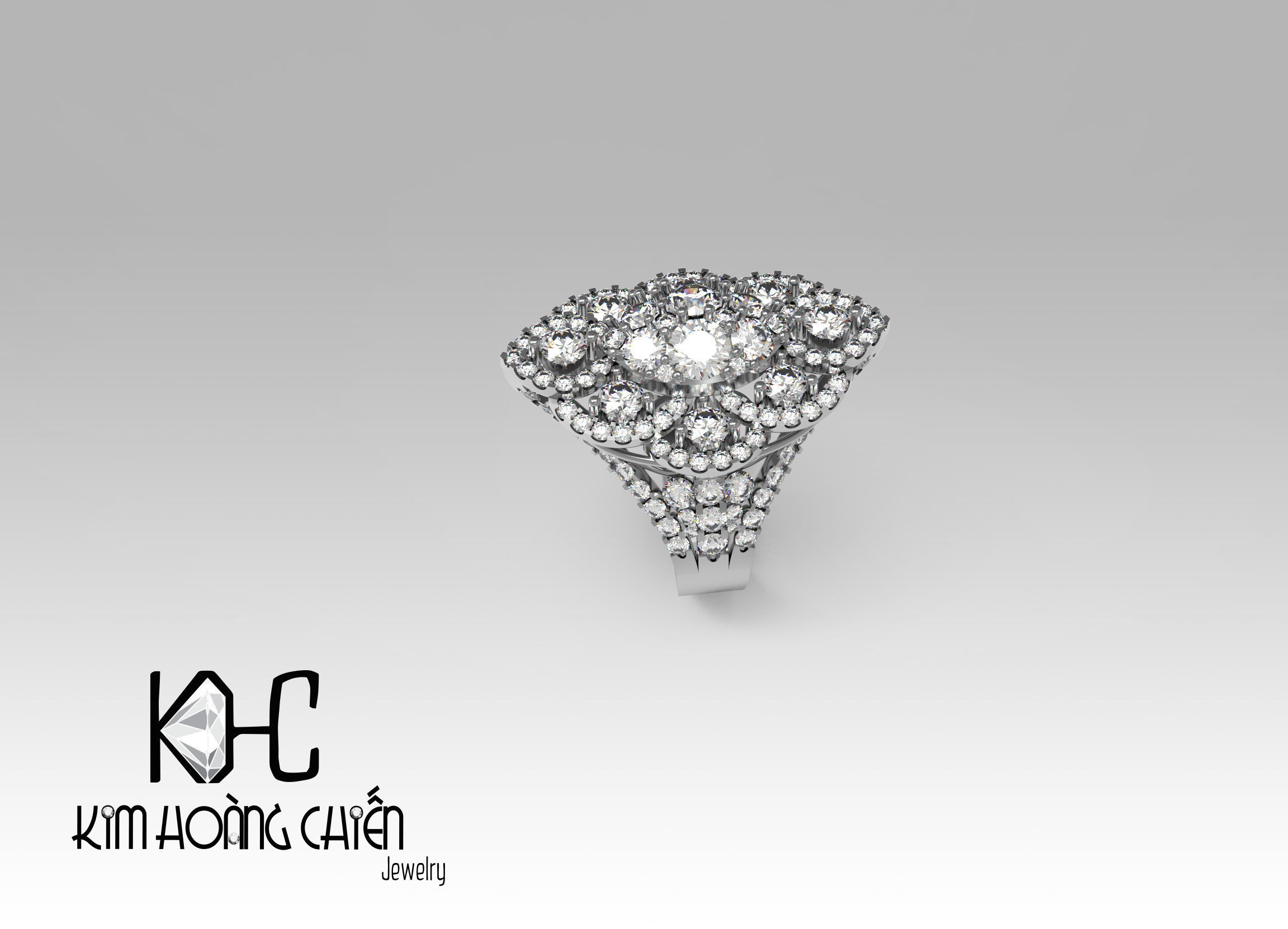Rings-NN1037-3dm with diamond -1 Files 3D print model  3D print model_8