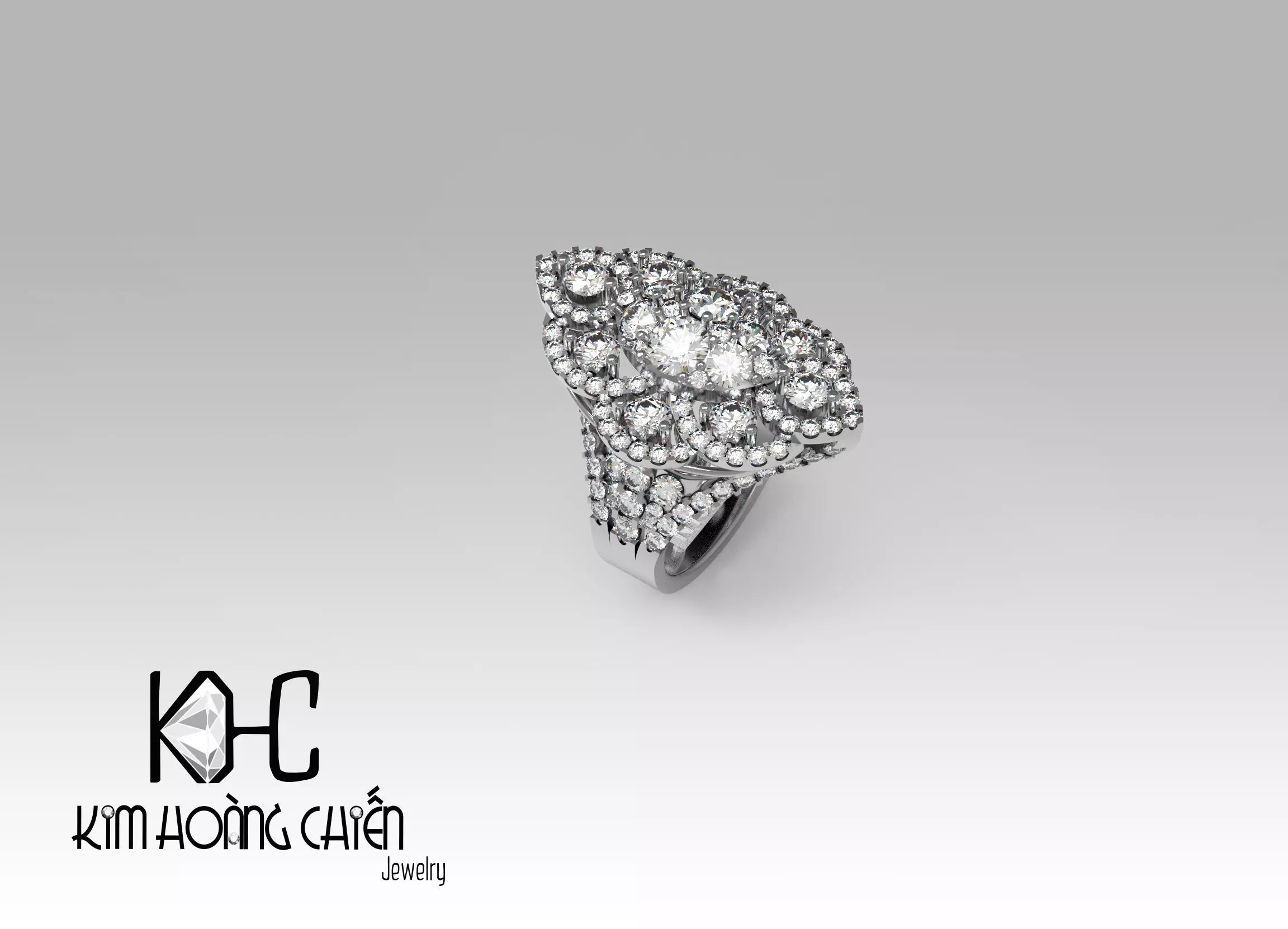 Rings-NN1037-3dm with diamond -1 Files 3D print model  3D print model_0