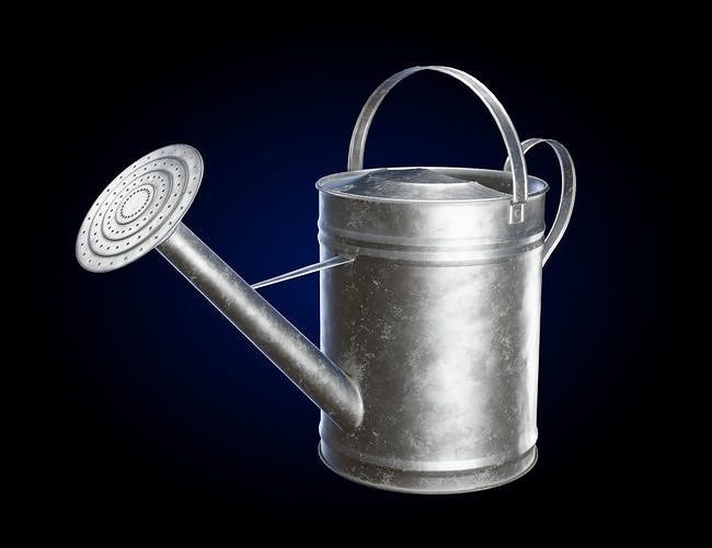 Watering Can Galvanized 3D model