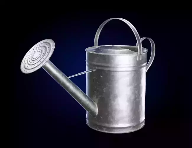 Watering Can Galvanized