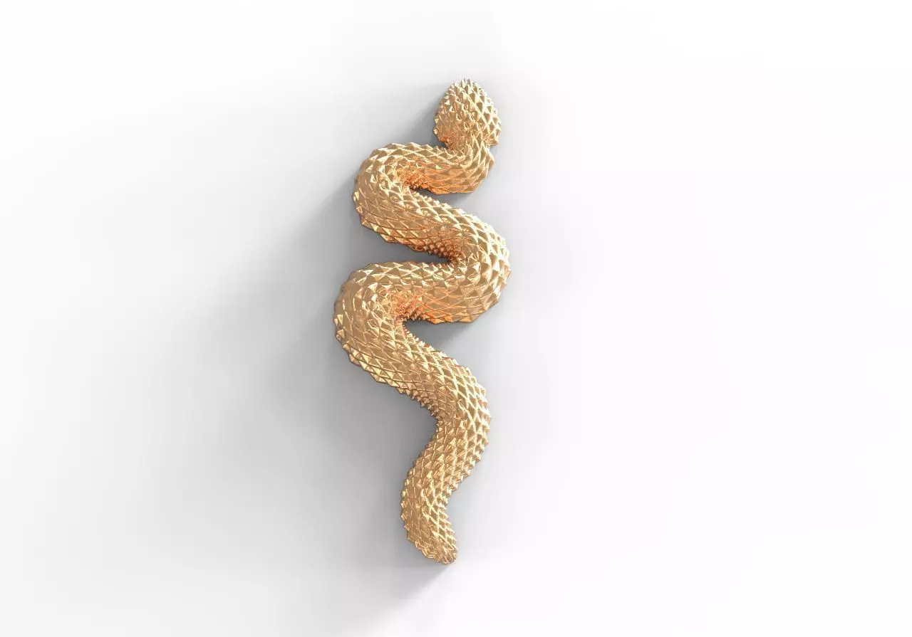 Snake earrings 3D print model