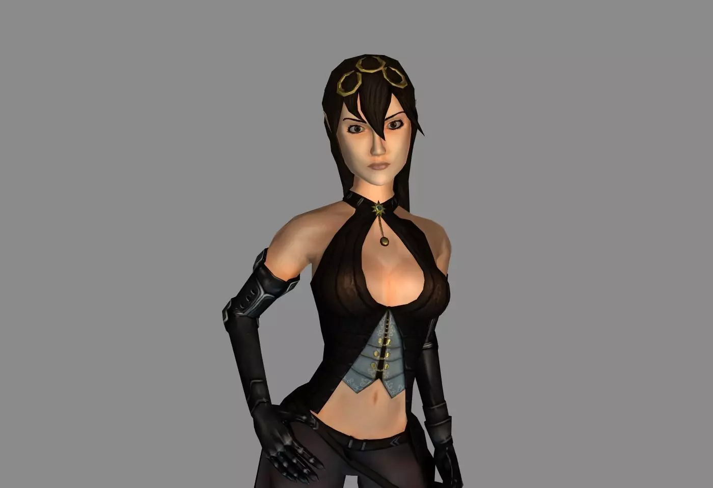 Elven assassin Free low-poly 3D model