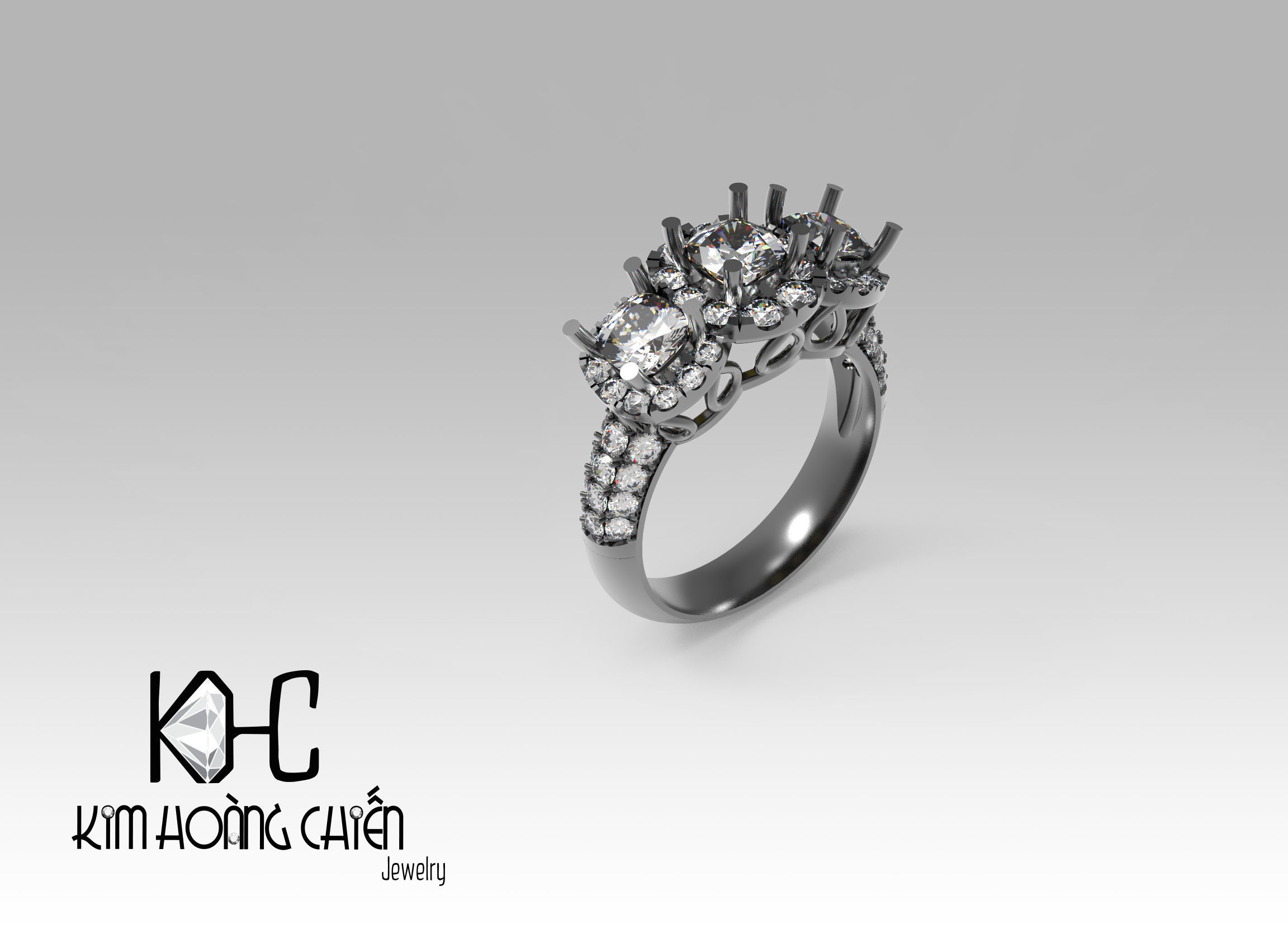 Collection 3d Ring Jewellery Models 3D print model 3D print model_7