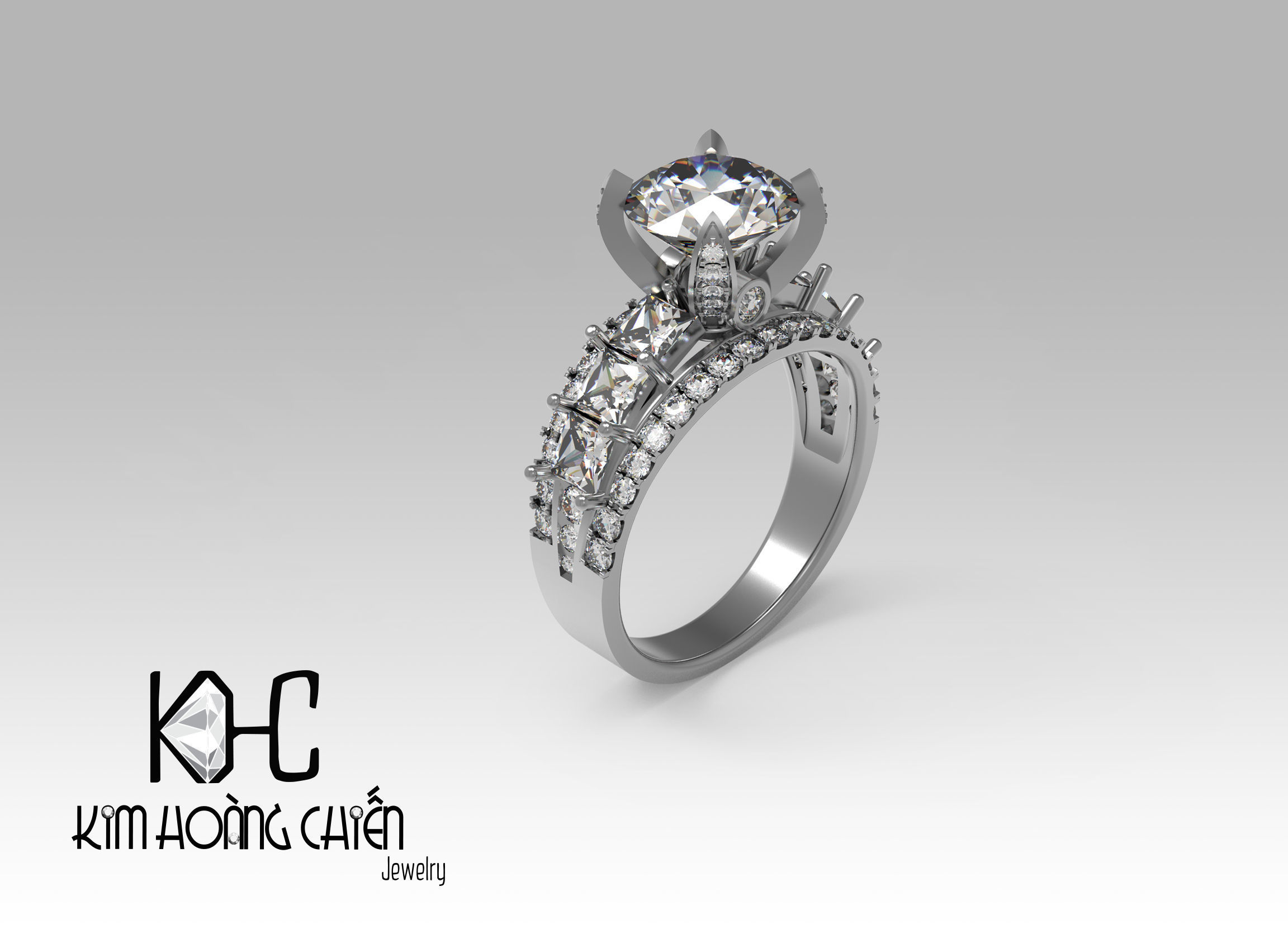 Collection 3d Ring Jewellery Models 3D print model 3D print model_12