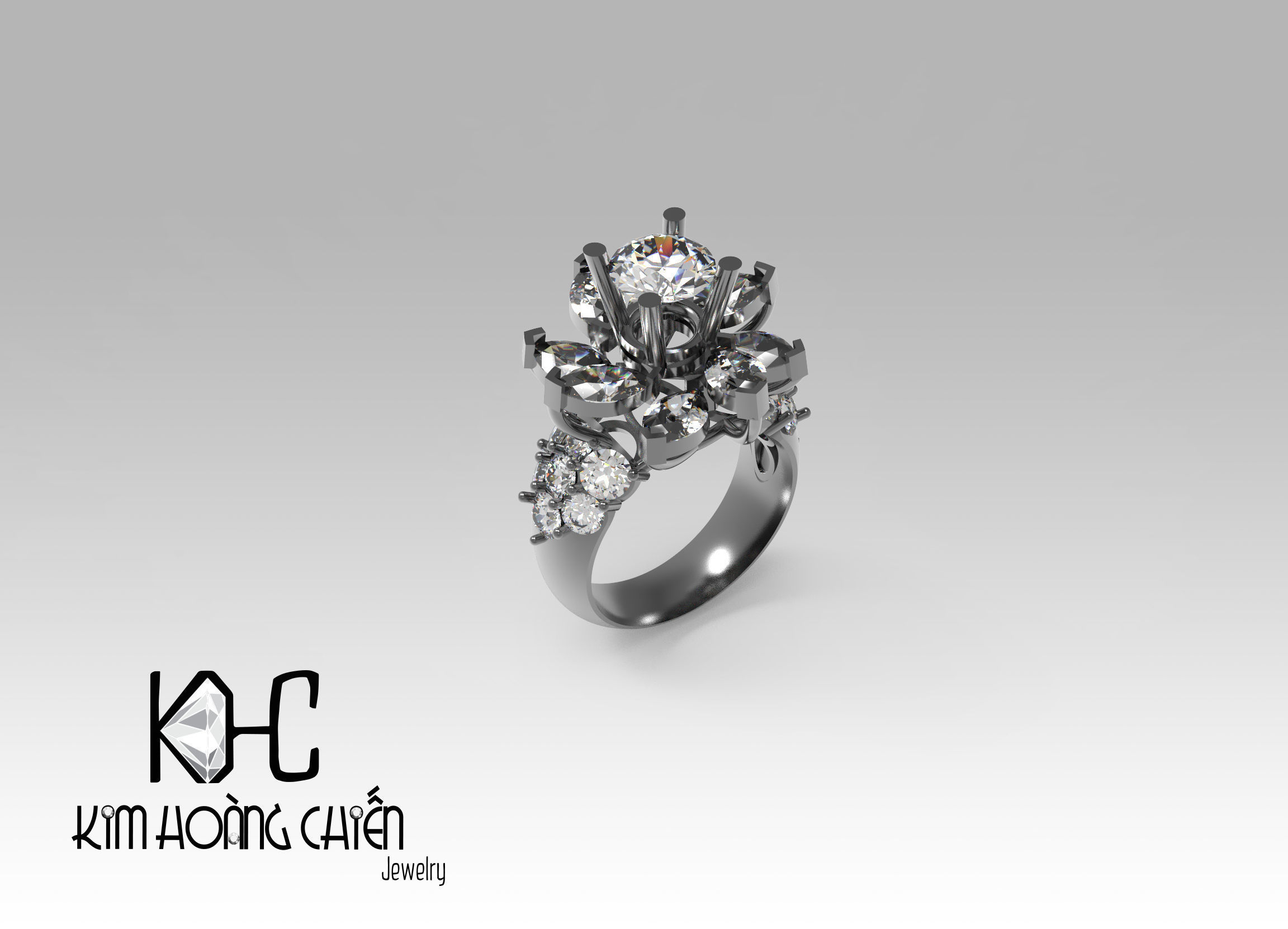 Collection 3d Ring Jewellery Models 3D print model 3D print model_21