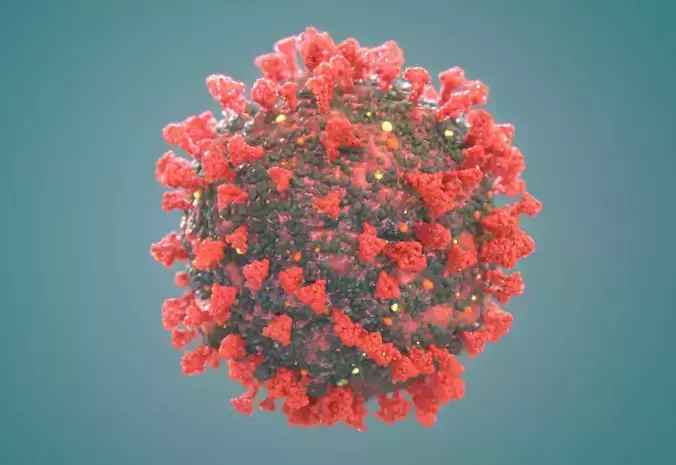 Corona Virus COVID-19 Ultra High Poly Molecule