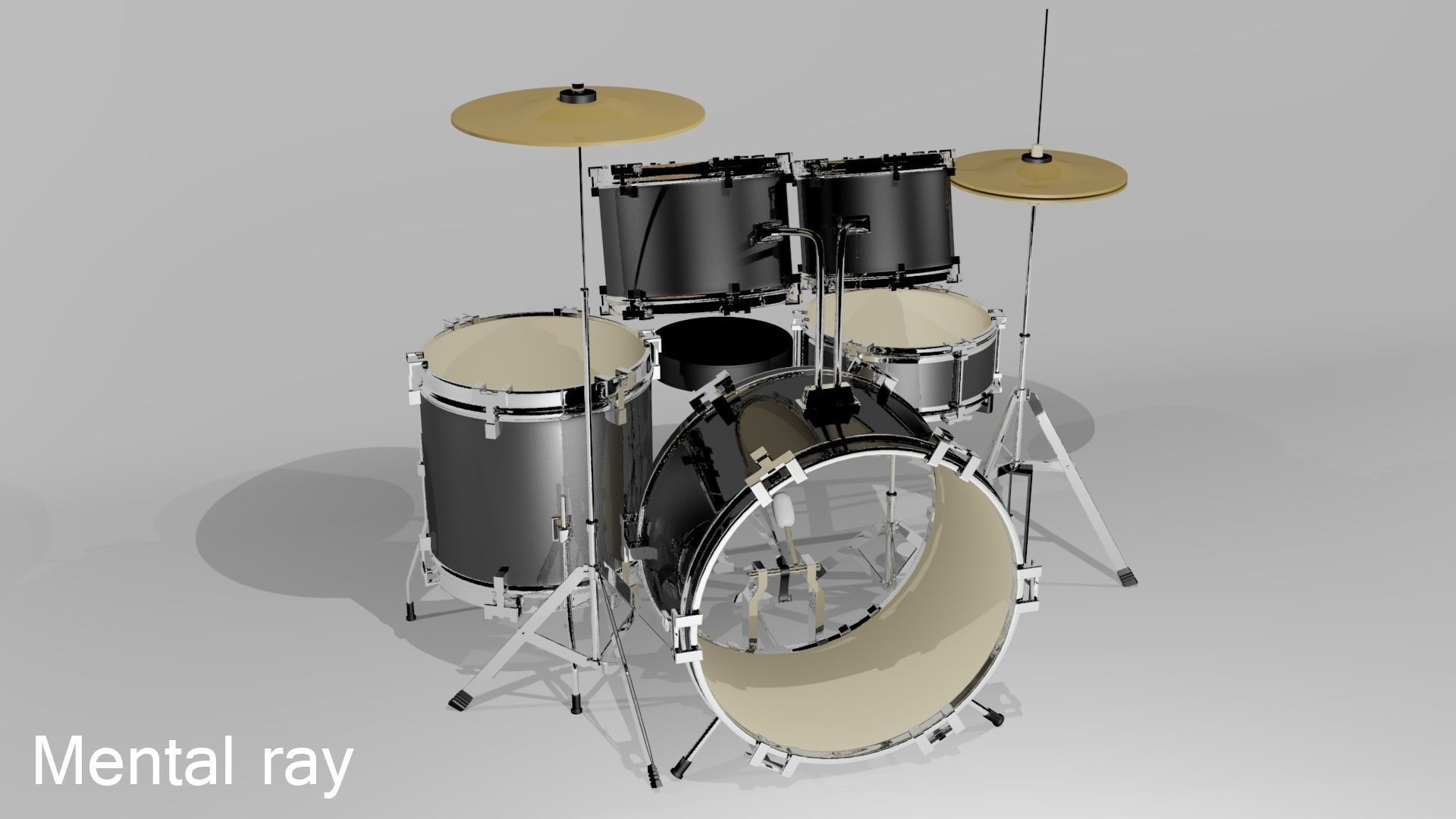 Drum kit 3D model_6