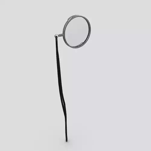 Monocle magnifying glass Low-poly 3D model