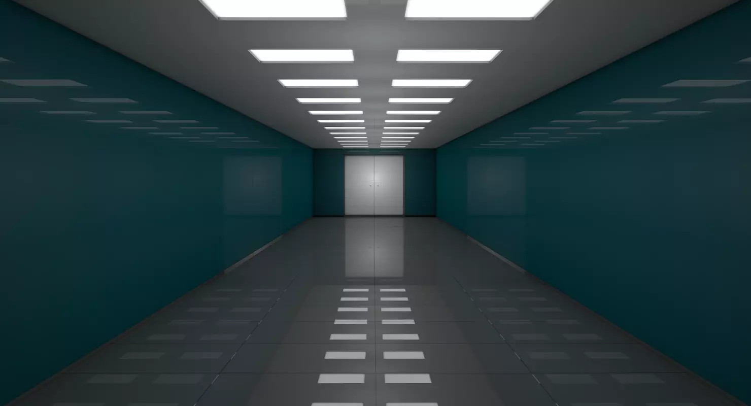 Apartment Corridor Low-poly 3D model