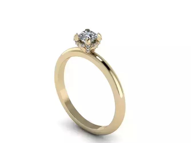 Diamond Jewelry Ring 7 3D print model