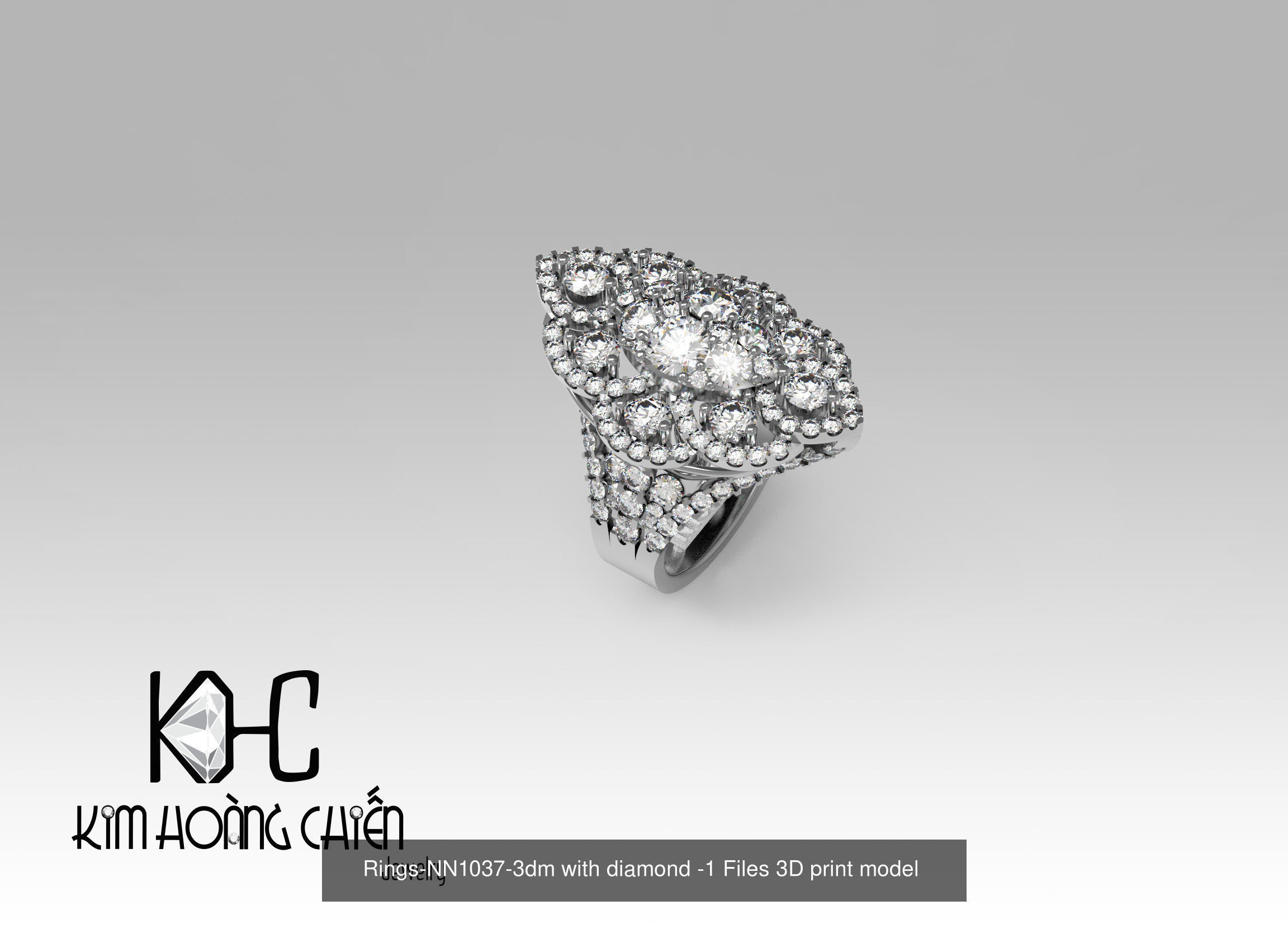 collection Rings-3dm with diamond -24 Files 3D print model  _21