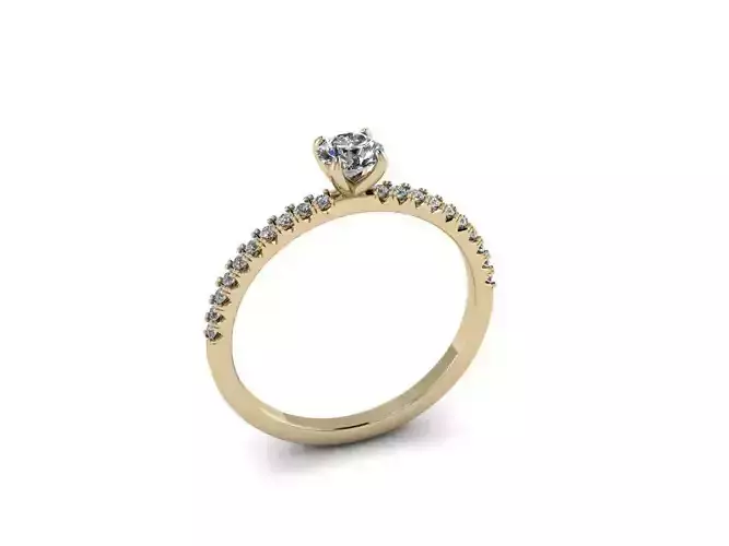 Diamond Jewelry Ring 10 3D print model