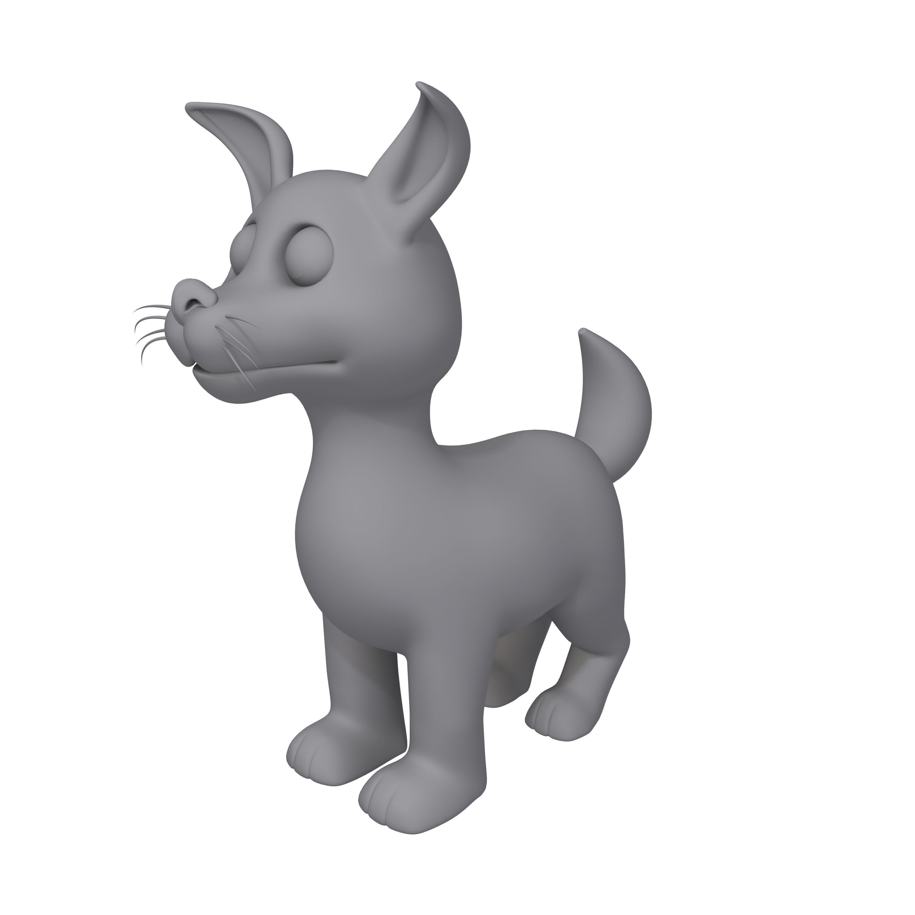 Dog Cartoon 3D model_11