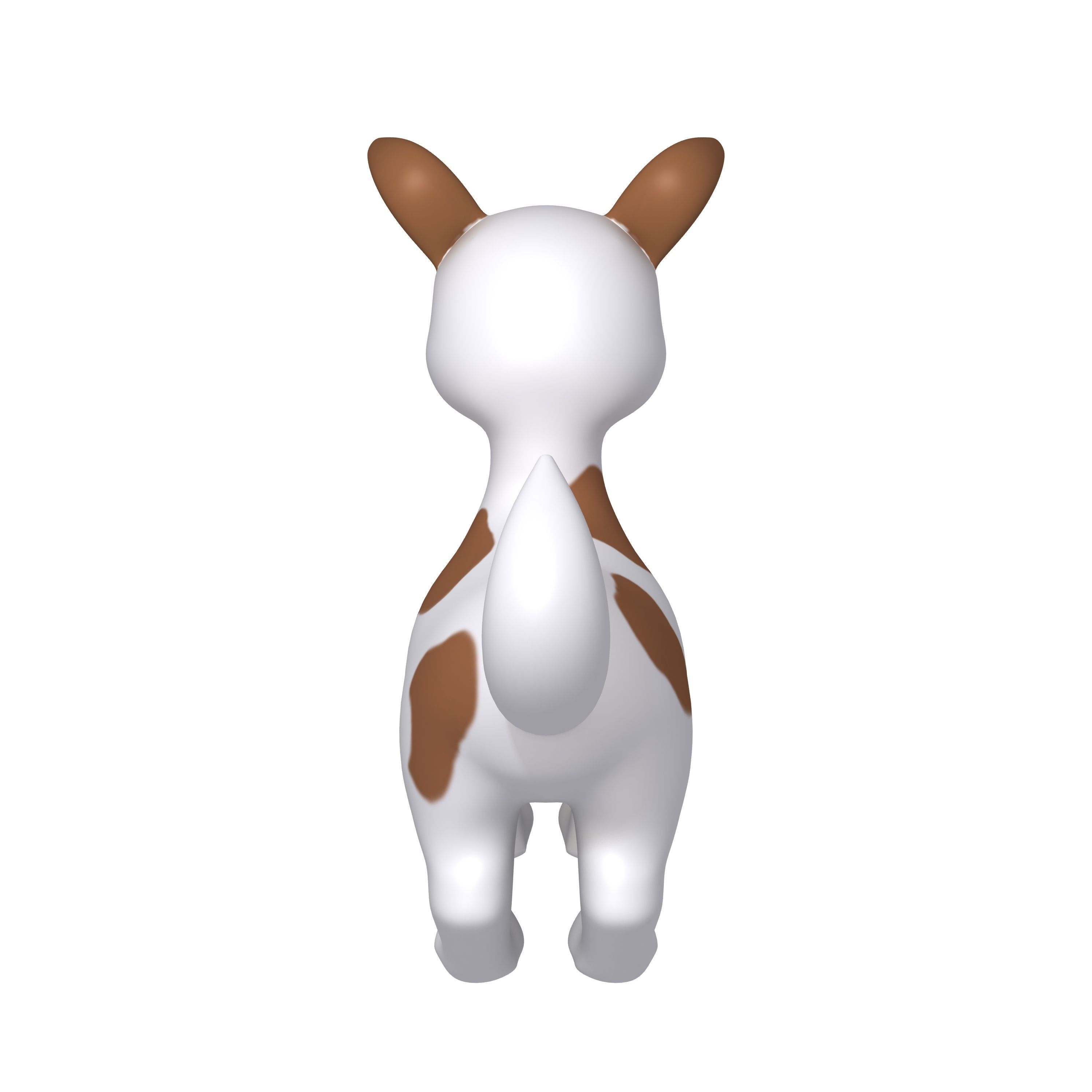 Dog Cartoon 3D model_3
