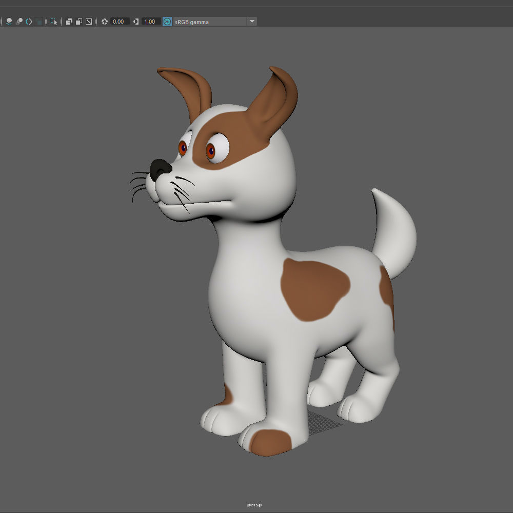 Dog Cartoon 3D model_14